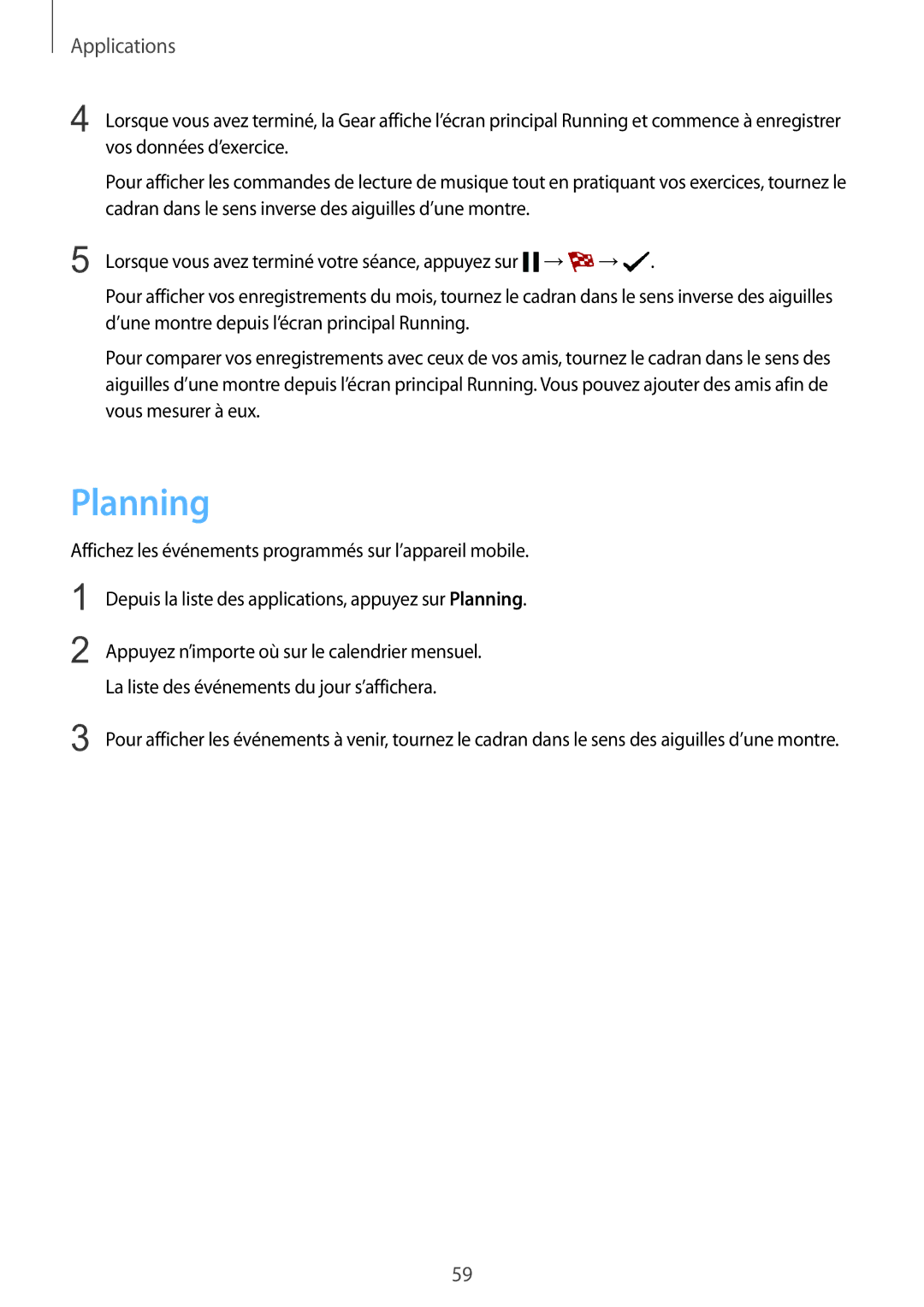 Samsung SM-R7350ZKGFTM manual Planning 