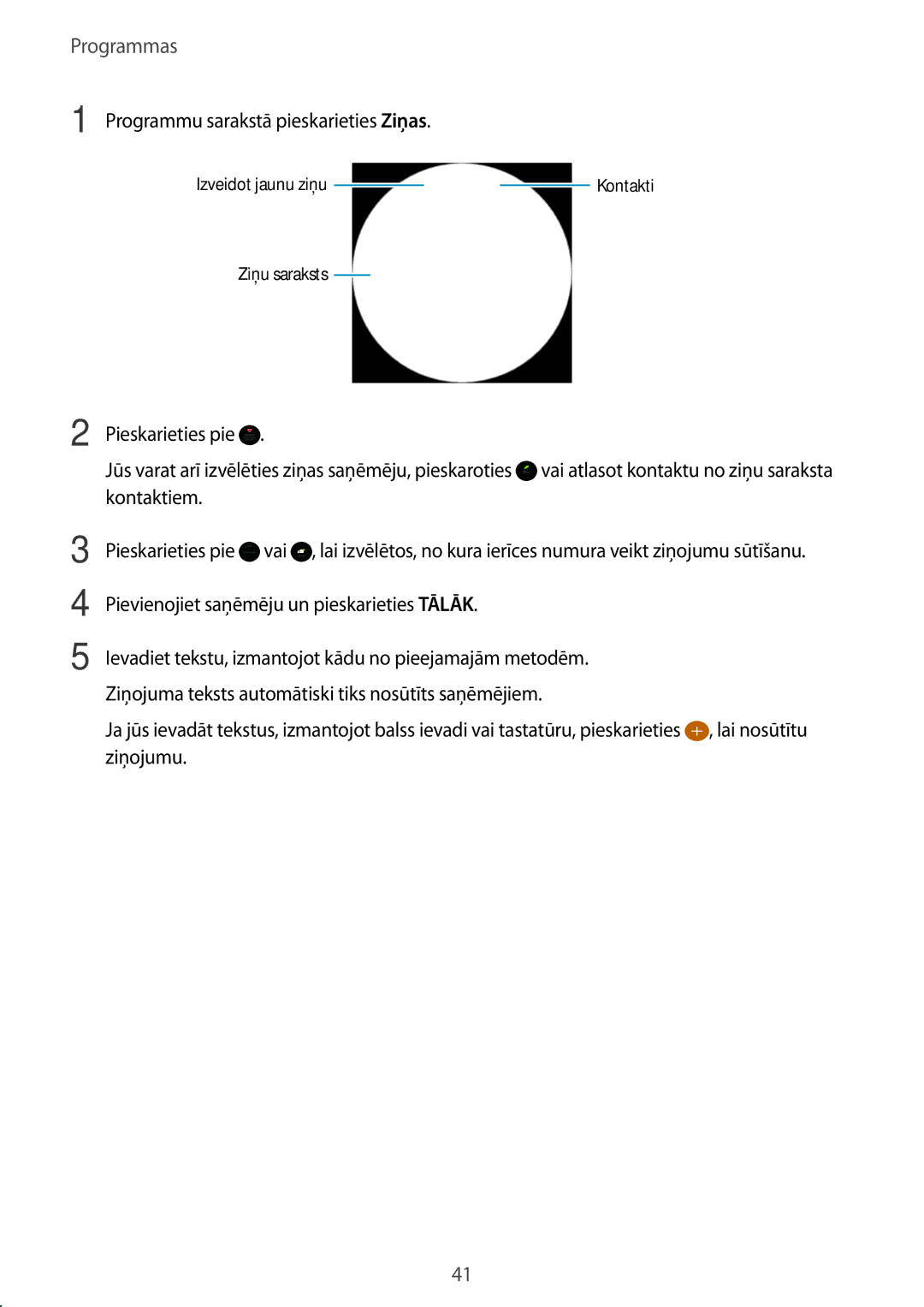 Samsung SM-R7350ZKOEMT manual Programmas 