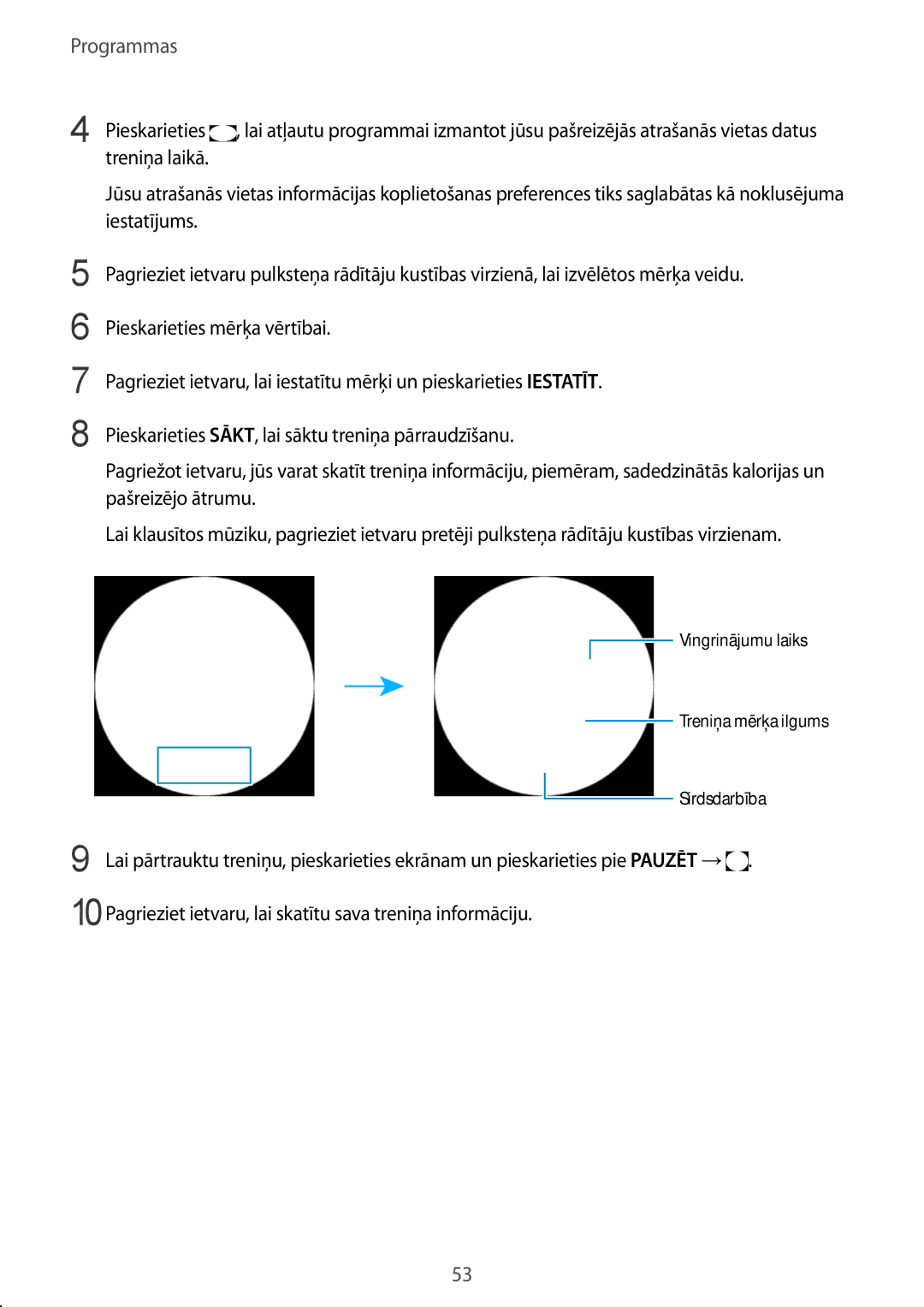 Samsung SM-R7350ZKOEMT manual Pieskarieties 