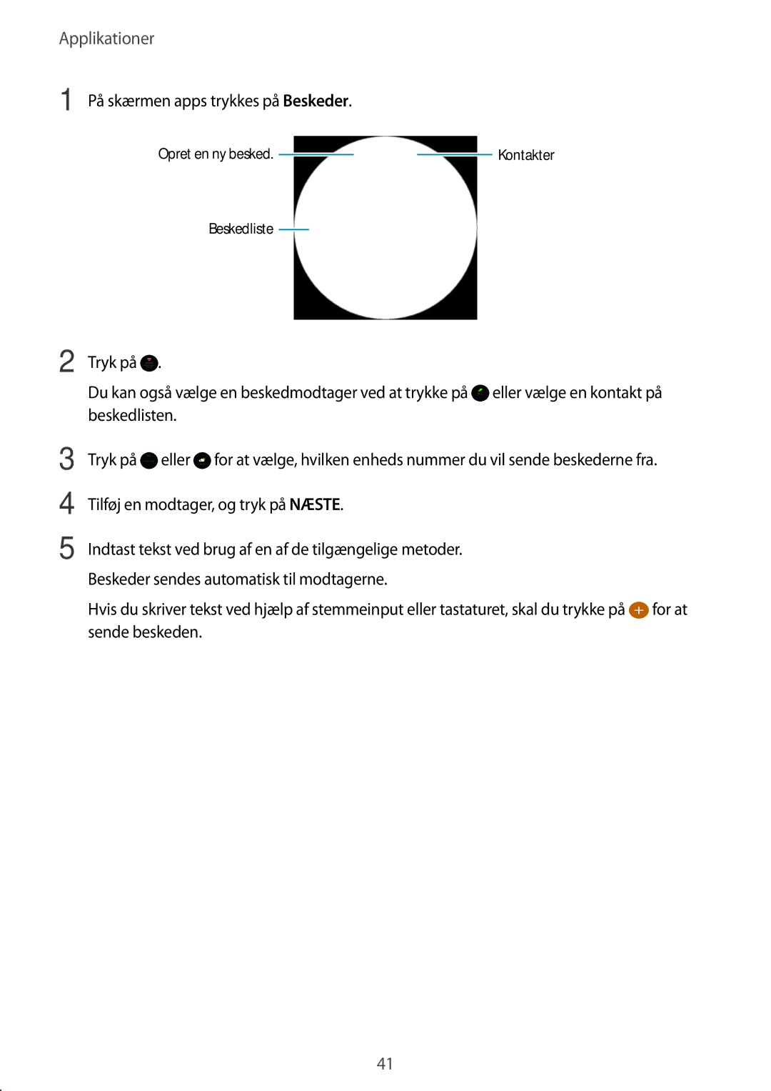 Samsung SM-R7350ZKONEE manual Applikationer 