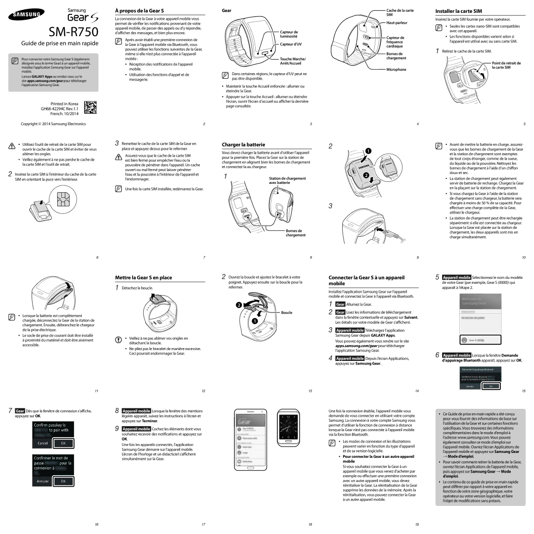 Samsung SM-R7500ZKATPH, SM-R7500ZWASEB, SM-R7500ZWADBT, SM-R7500ZKADBT manual Benutzerhandbuch, German /2015. Rev.1.3 