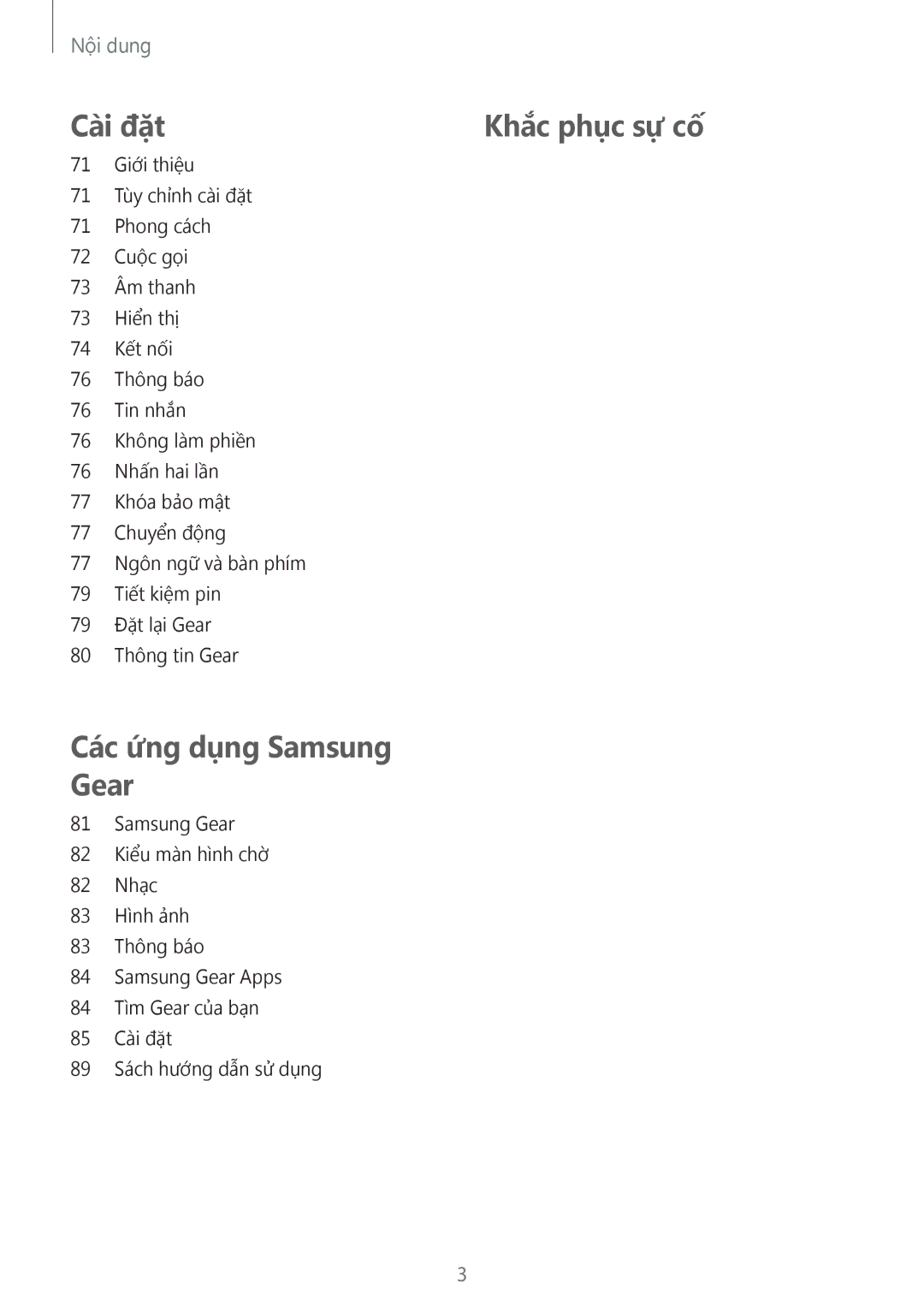 Samsung SM-R7500ZWAXXV, SM-R7500ZKAXXV manual Cài đặt 