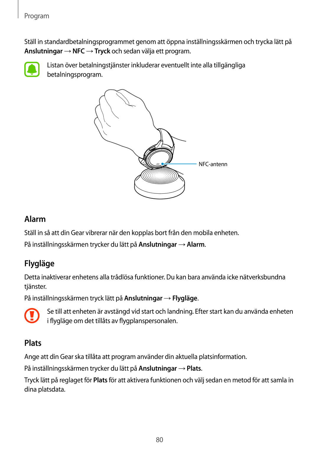 Samsung SM-R760NDAANEE, SM-R770NZSANEE manual Alarm, Plats 