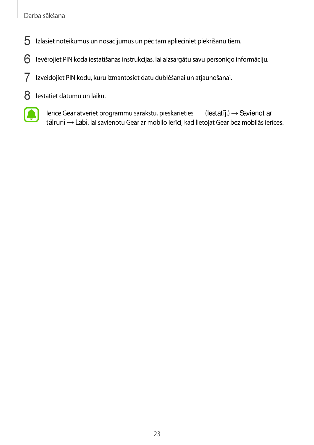 Samsung SM-R770NZSASEB, SM-R760NDAASEB manual Iestatiet datumu un laiku 