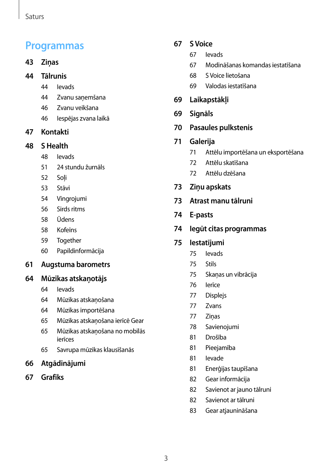 Samsung SM-R770NZSASEB, SM-R760NDAASEB manual Programmas 