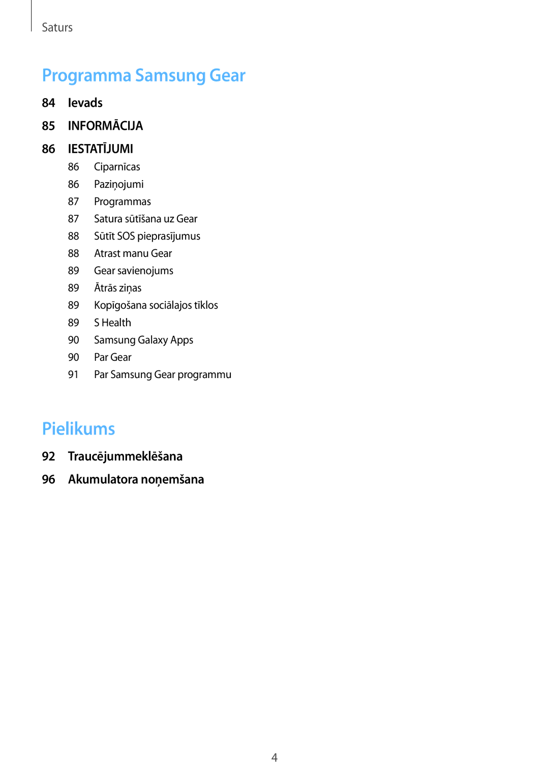 Samsung SM-R760NDAASEB, SM-R770NZSASEB manual Pielikums 