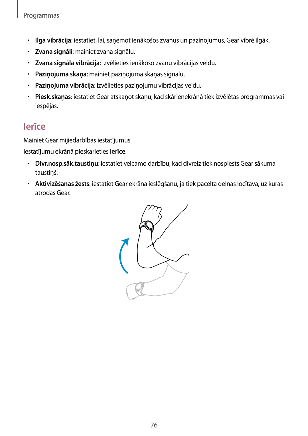 Samsung SM-R760NDAASEB, SM-R770NZSASEB manual Ierīce 