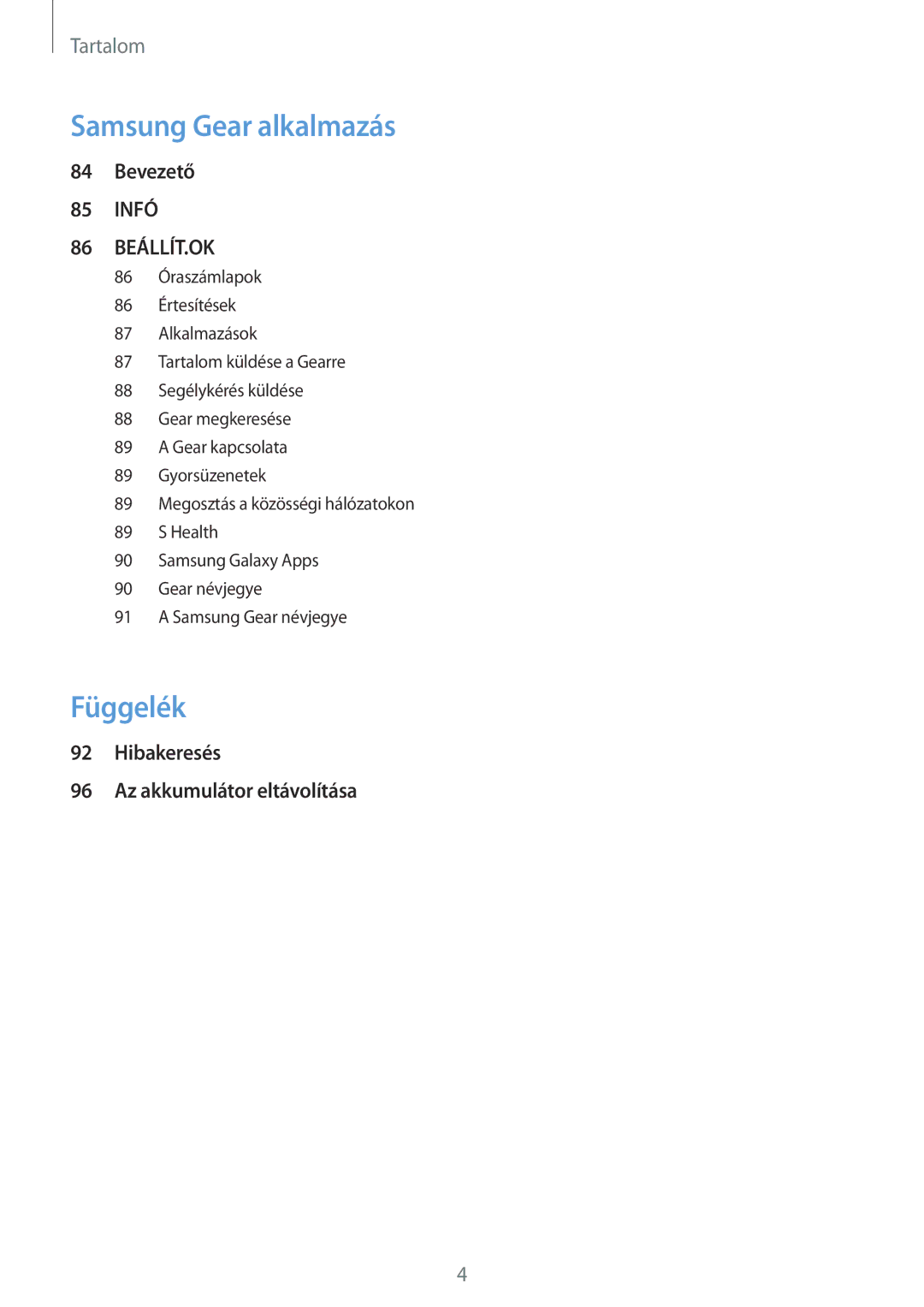 Samsung SM-R760NDAAXEH, SM-R770NZSAXEH manual Függelék 