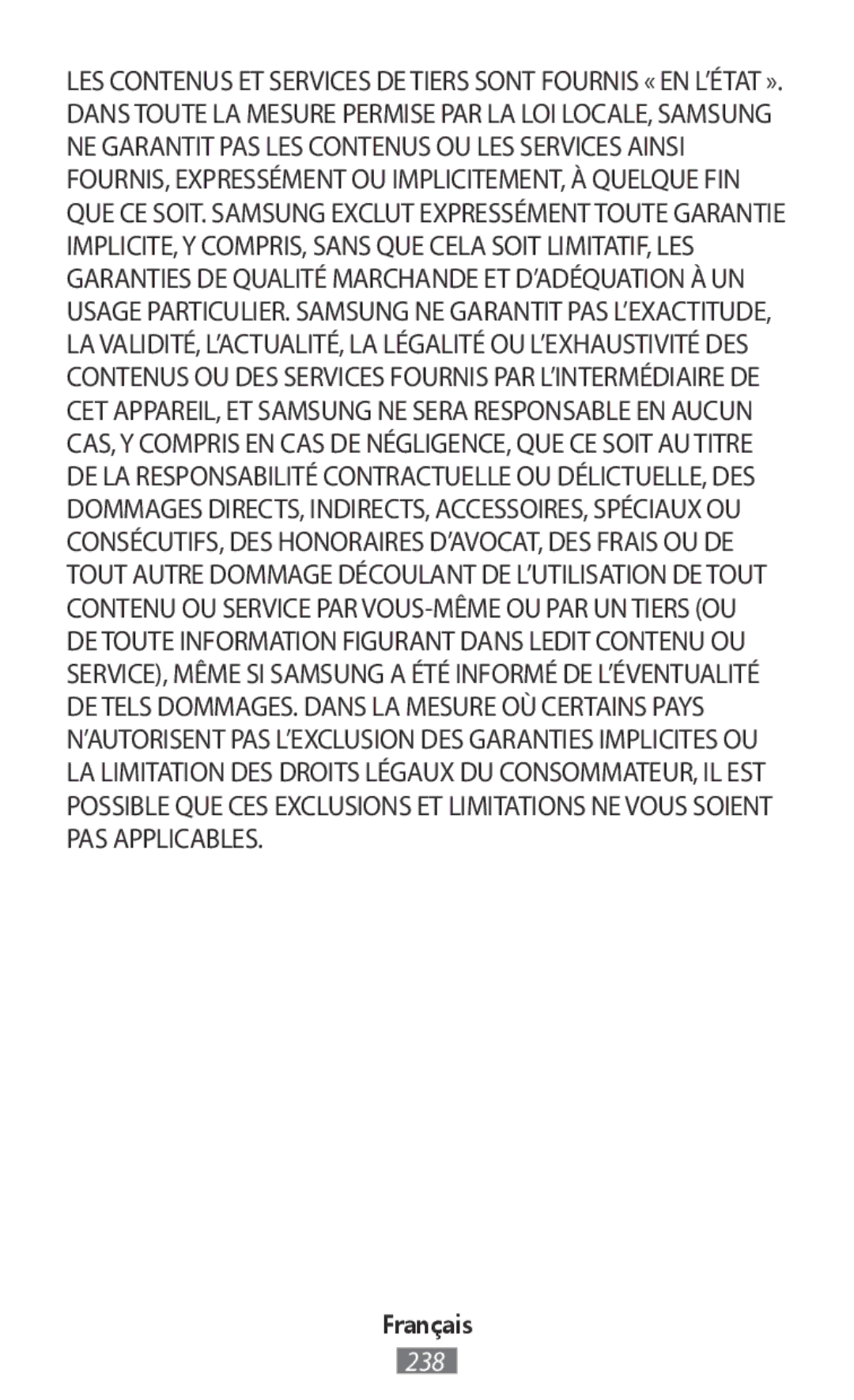 Samsung SM-R770NZSASER, SM-R770NZSADBT, SM-R760NDAADBT, SM-R770NZSAXEF, SM-R760NDAAXEF, SM-R770NZSAXJP, SM-R760NDAAKDI Français 