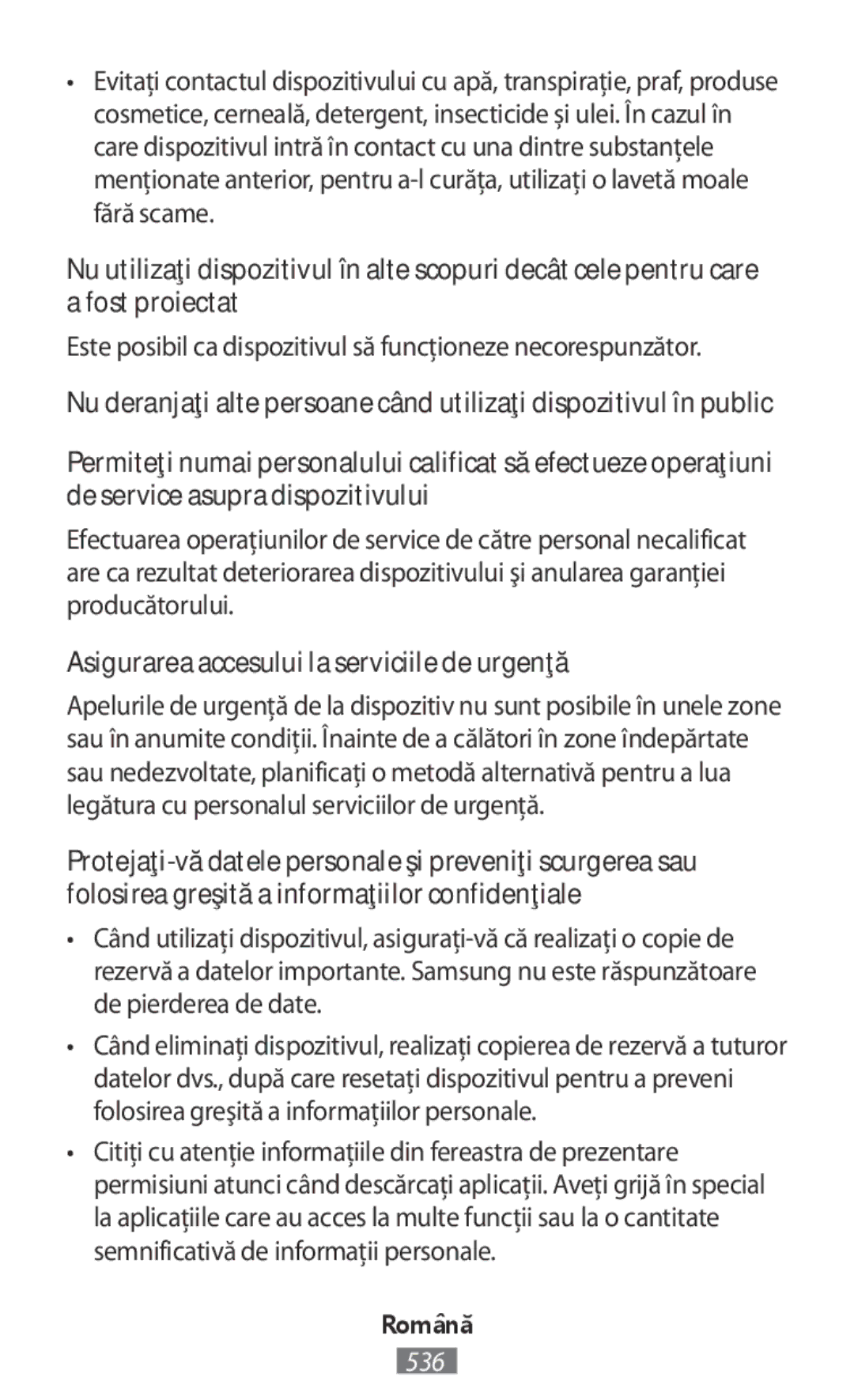 Samsung SM-R770NZSAXEH, SM-R770NZSADBT, SM-R760NDAADBT manual Este posibil ca dispozitivul să funcţioneze necorespunzător 