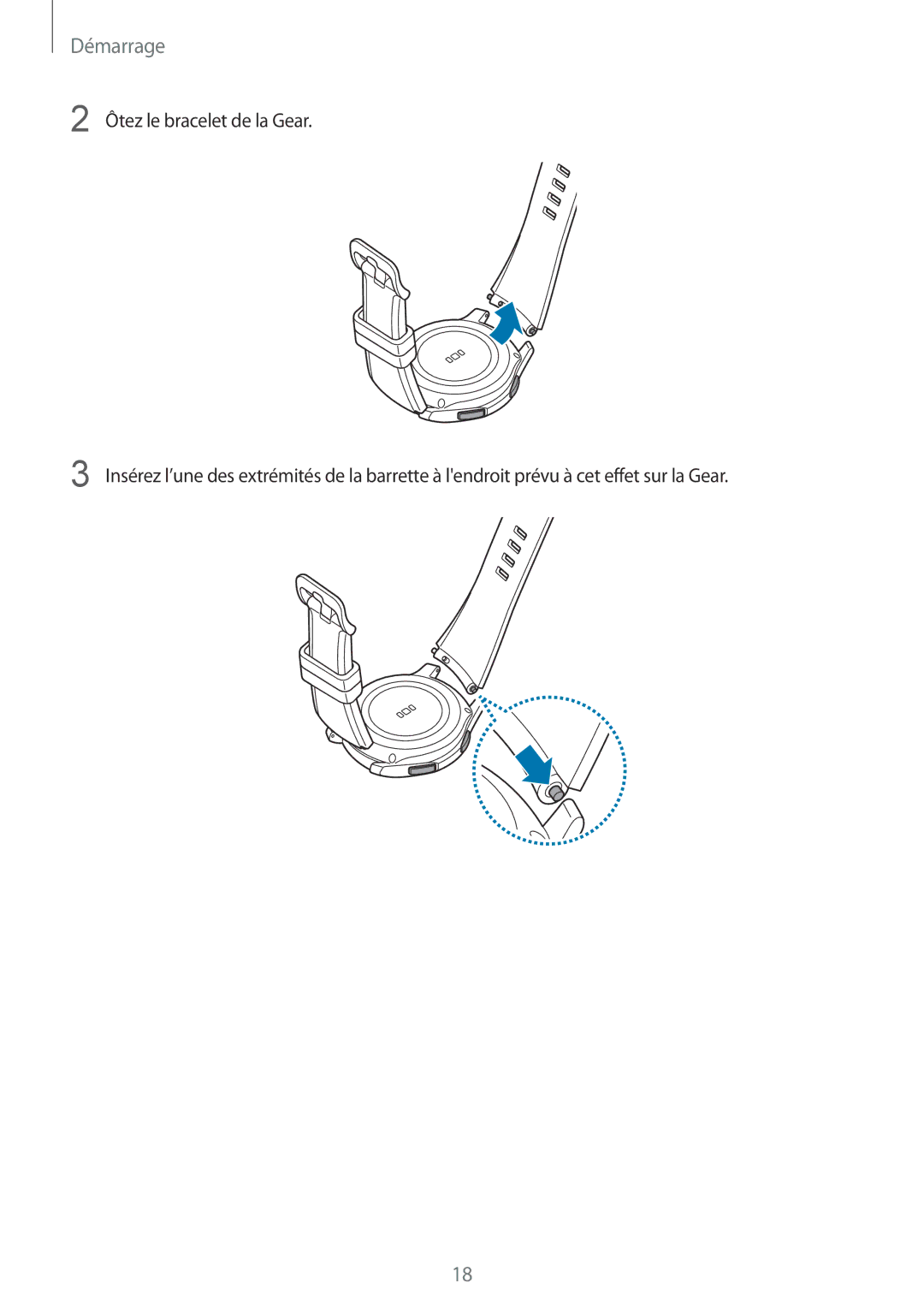 Samsung SM-R770NZSAXEF, SM-R760NDAAXEF manual Démarrage 