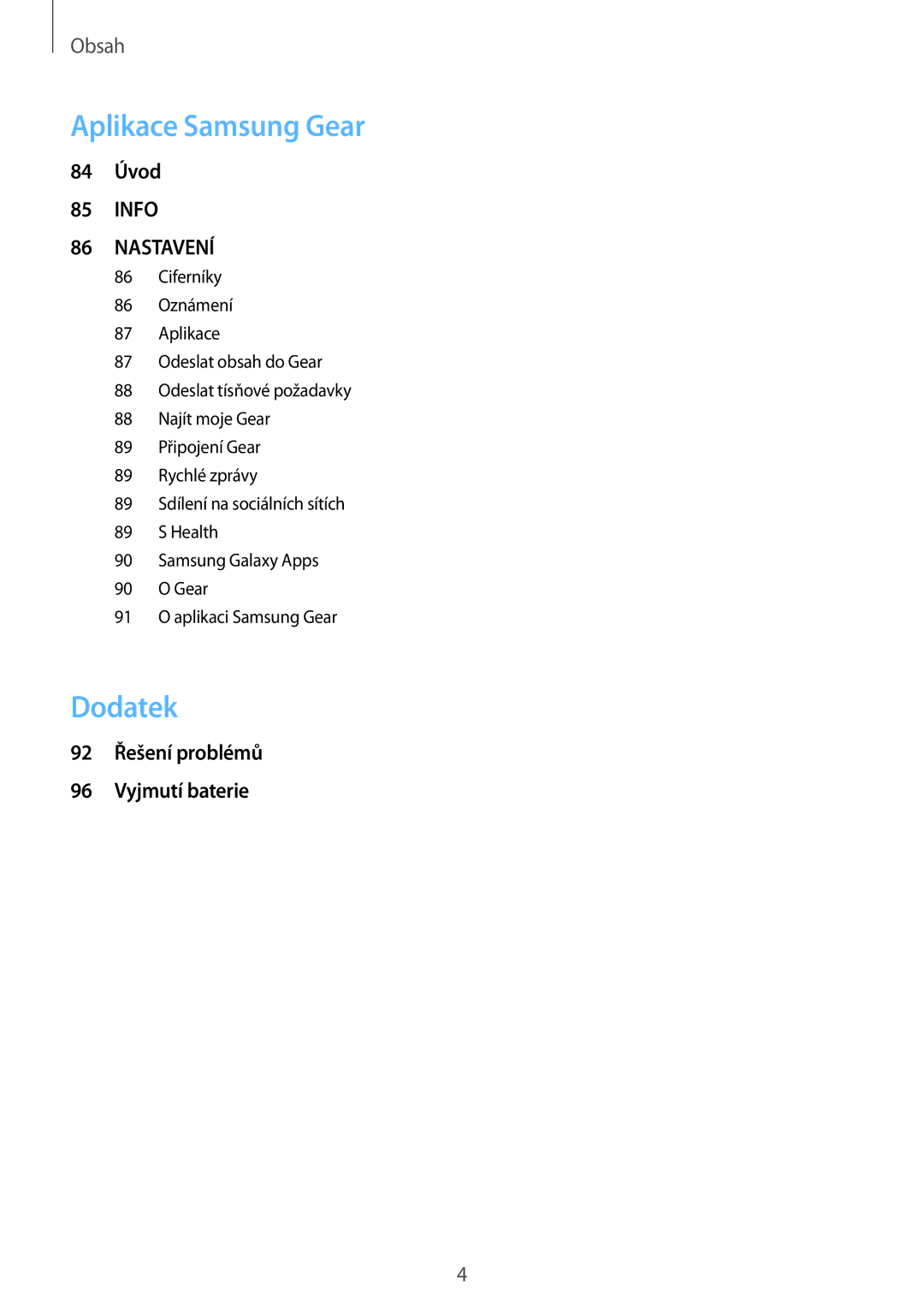 Samsung SM-R770NZSAXEZ, SM-R760NDAAXEZ manual Dodatek 