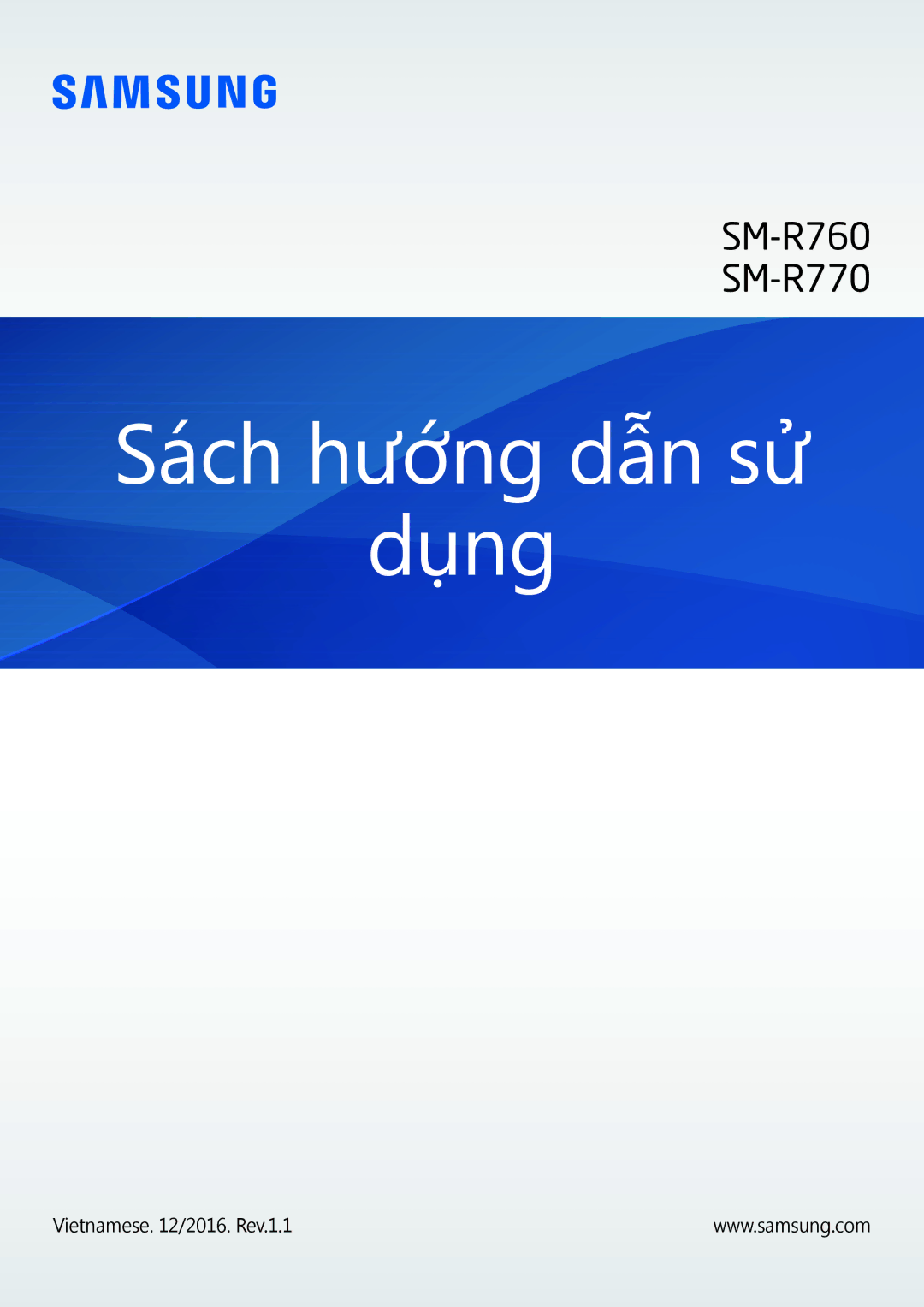 Samsung SM-R770NZSAXXV manual Sách hướng dẫn sử Dụng 