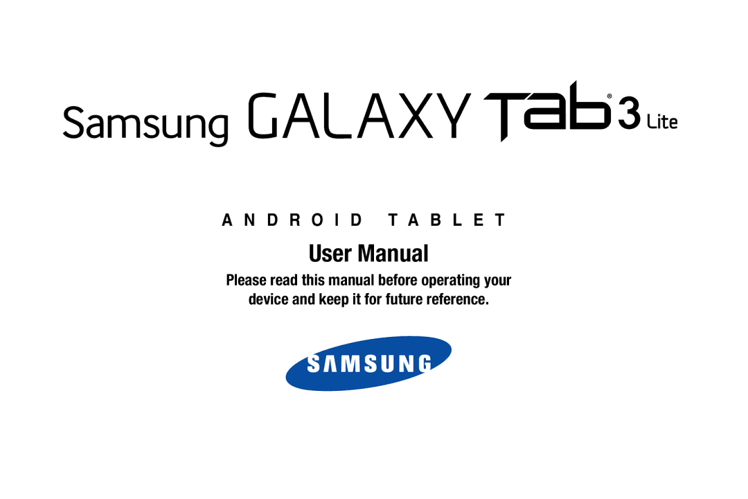 Samsung SM-T110NYKAXAR, SM/T110NYKAX, SMT110NYKAXAR, SMT110NDWAXAR user manual D R O I D T a B L E T 