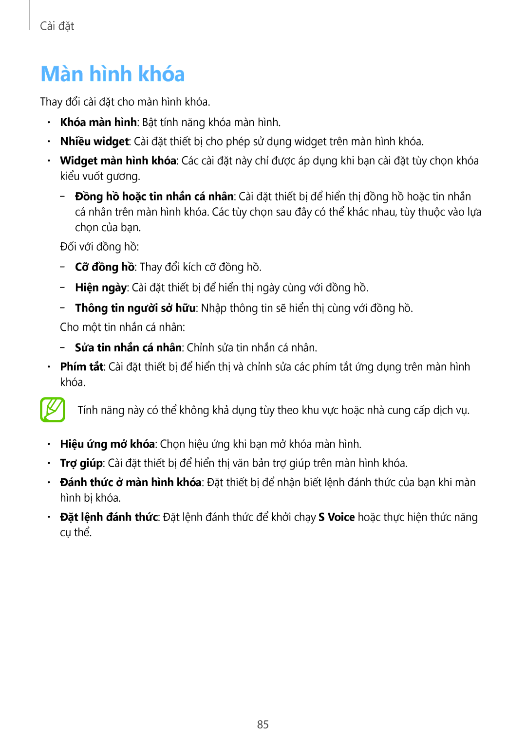 Samsung SM-T110NYKAXXV, SM-T110NDWAXXV manual Màn hình khóa 