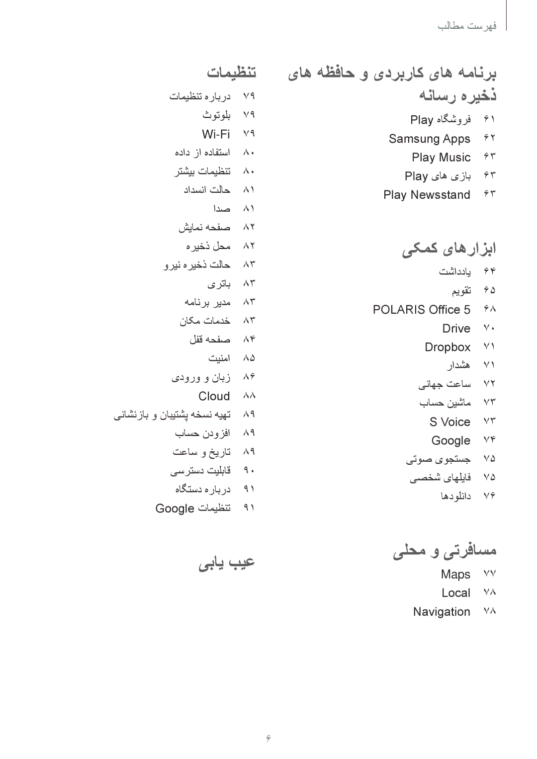 Samsung SM-T110XDWAAFR, SM-T110XYKAAFR, SM-T110NDWAKSA manual یبای بیع 