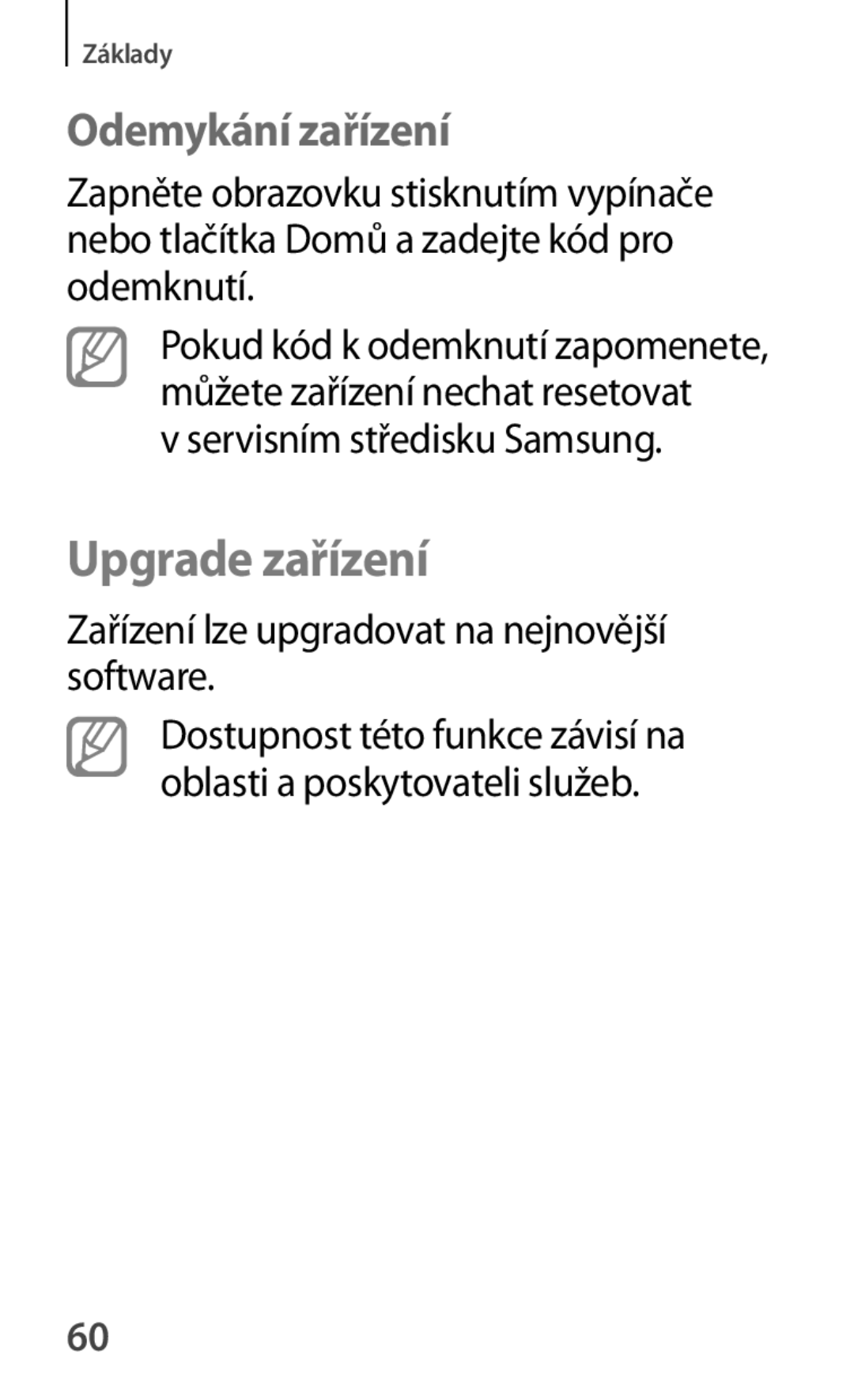 Samsung SM2T111NDWAXEZ, SM-T111NDWAEUR, SM2T111NDWATMH Upgrade zařízení, Odemykání zařízení, Servisním středisku Samsung 