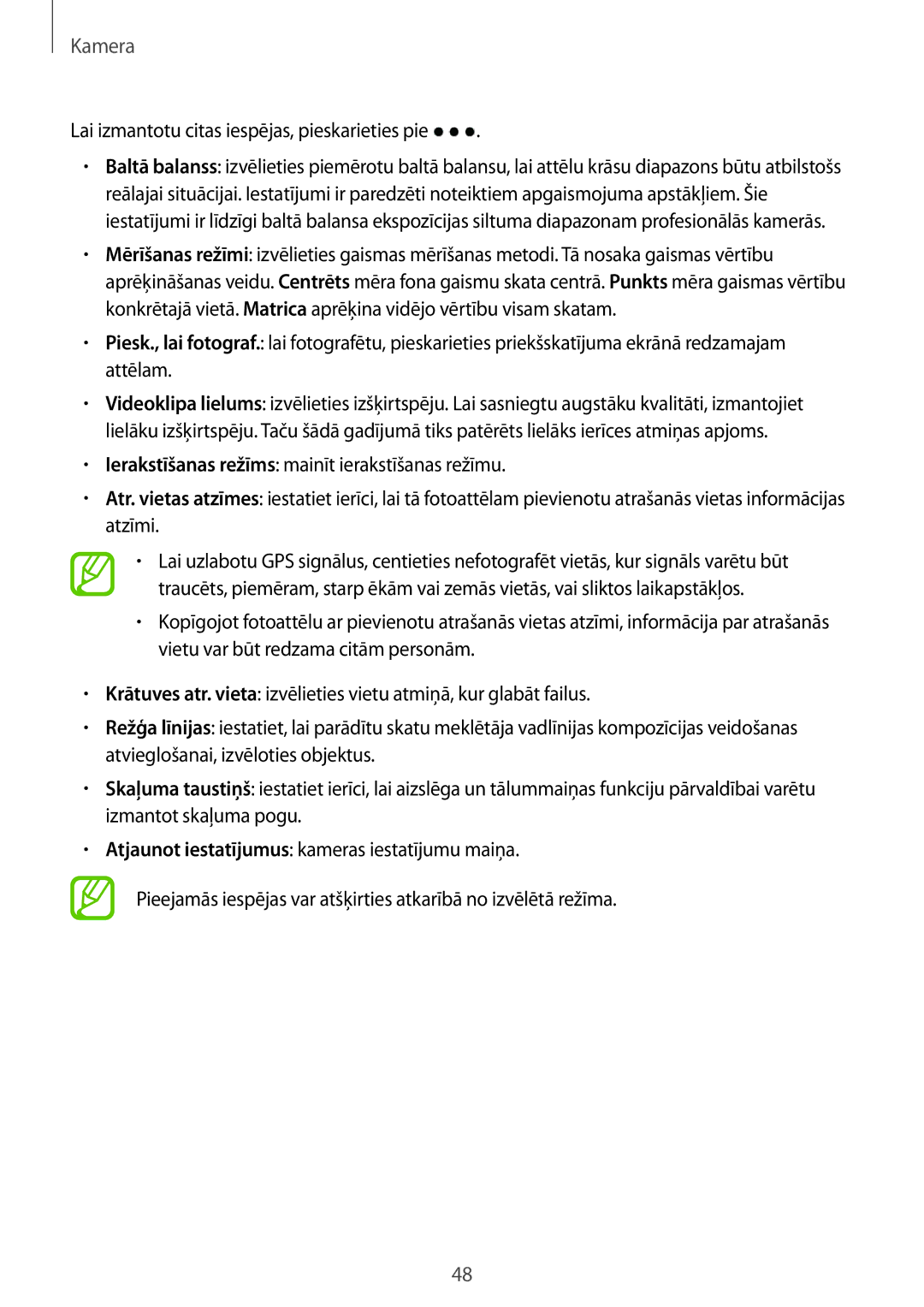 Samsung SM-T113NDWASEB, SM-T113NYKASEB manual Lai izmantotu citas iespējas, pieskarieties pie 