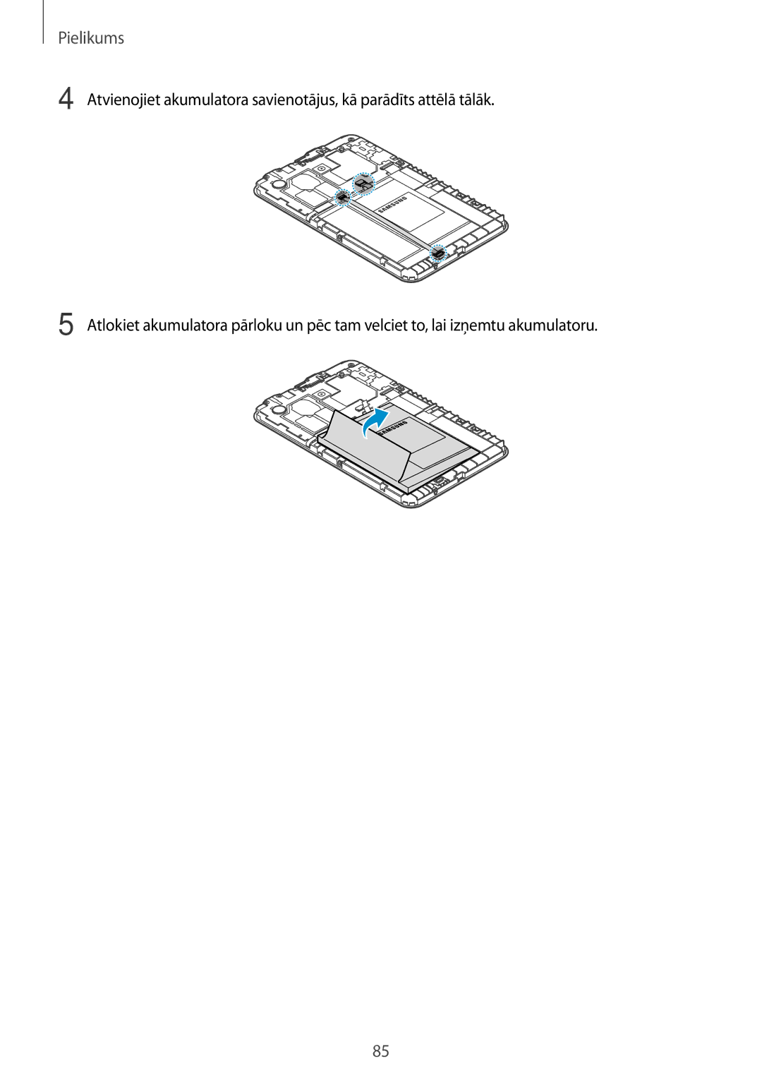 Samsung SM-T113NYKASEB, SM-T113NDWASEB manual Pielikums 