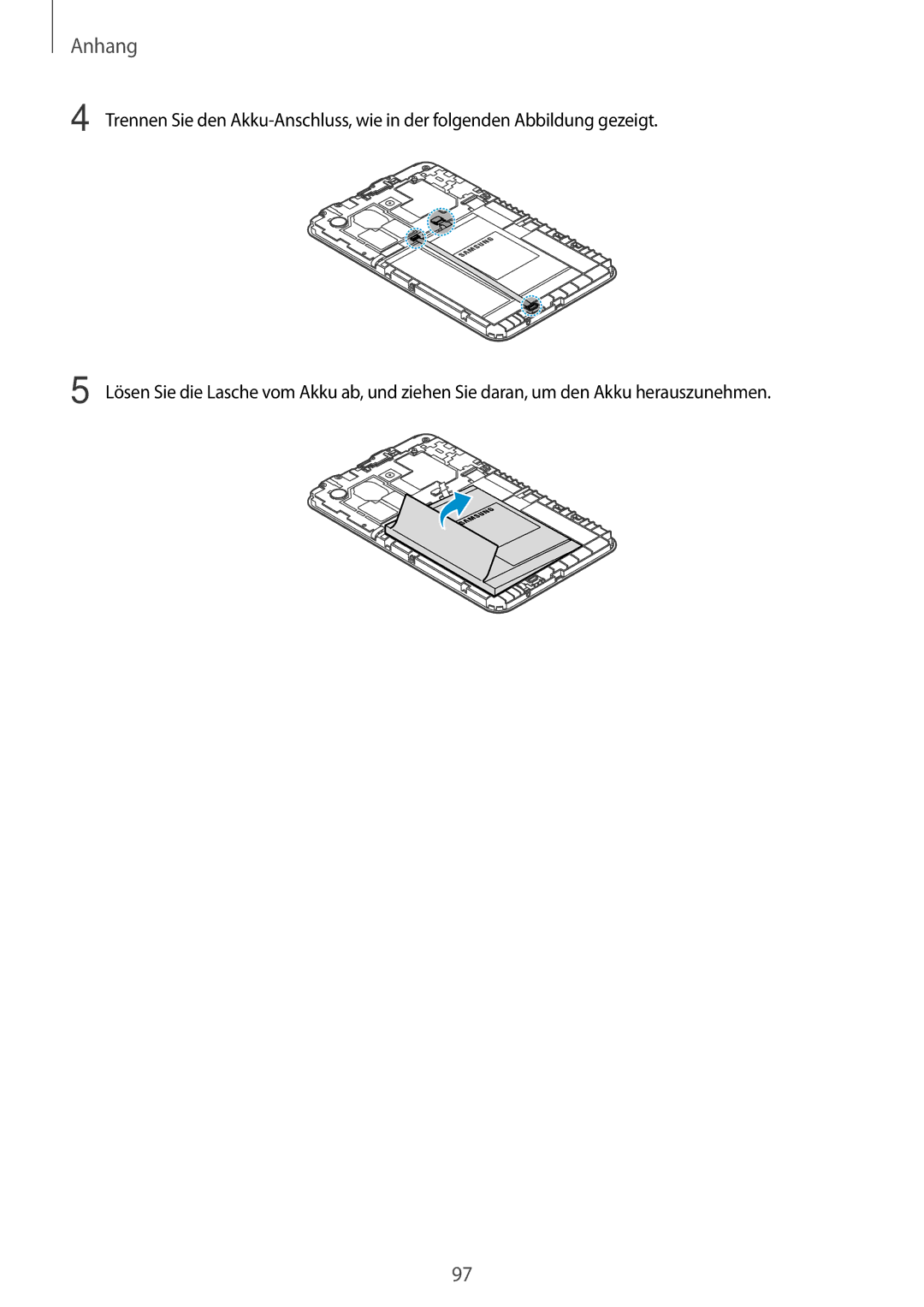 Samsung SM-T116NDWAEUR, SM-T116NDWADBT, SM-T116NYKADBT, SM-T116NYKAATO, SM-T116NDWAATO, SM-T116NYKAEUR manual Anhang 