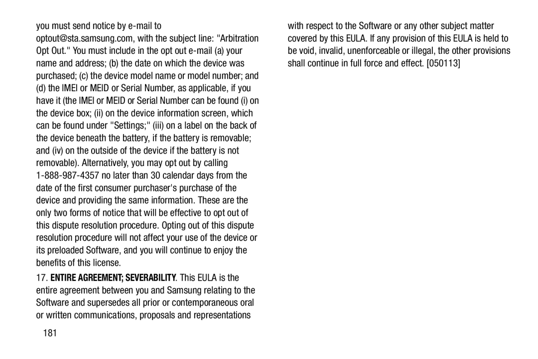 Samsung SM-T2105GYYXAR user manual 181 