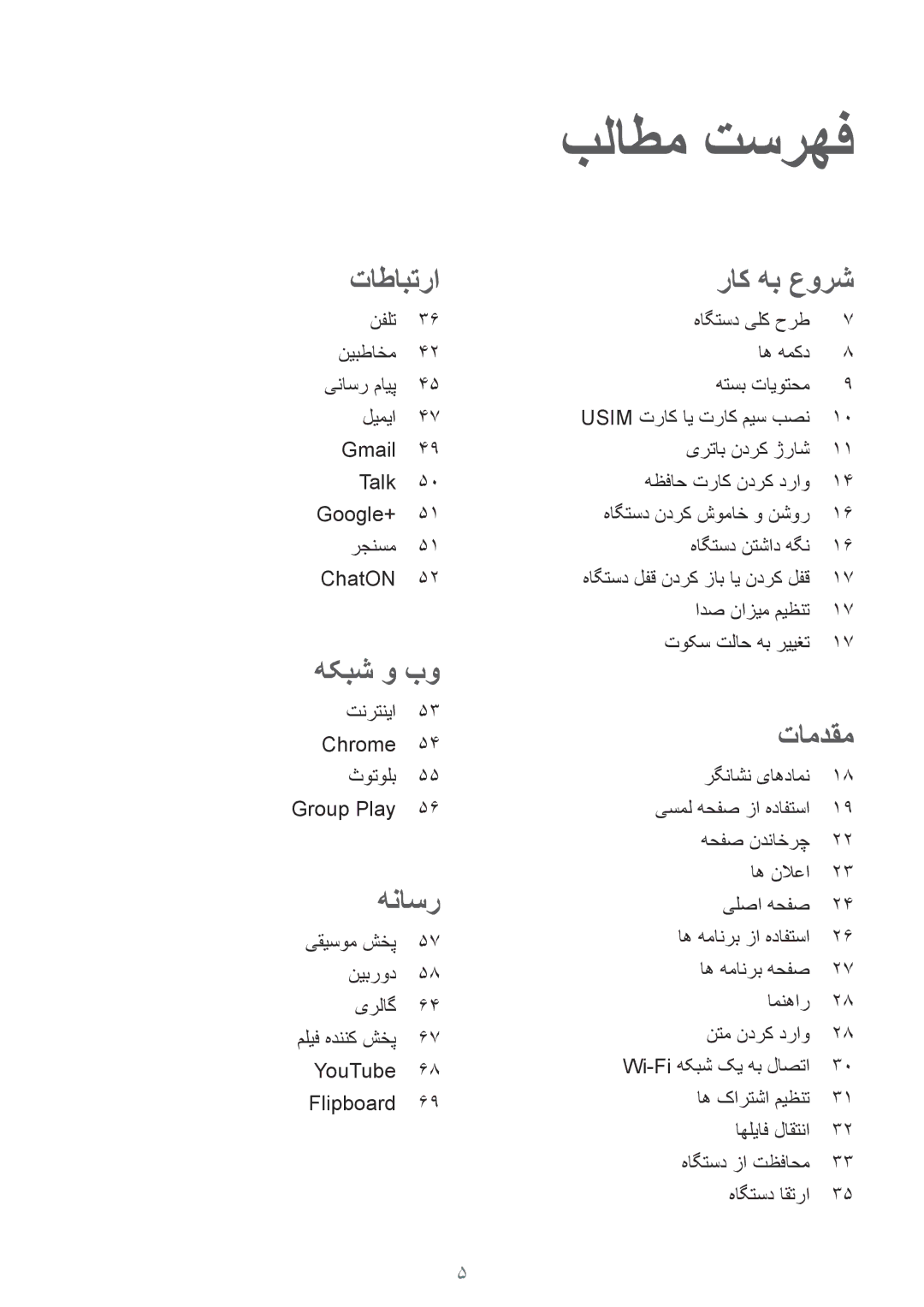 Samsung SM-T2110ZWATHR, SM-T2110MKASAC, SM-T2110MKETHR, SM-T2110ZWEKSA, SM-T2110GNEKSA, SM-T2110GNATHR manual بلاطم تسرهف 