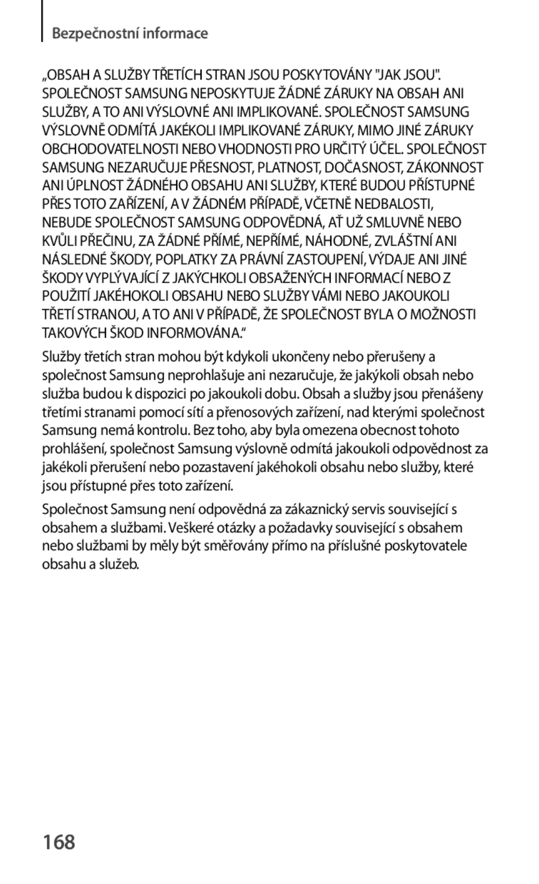 Samsung SM-T2110MKAXSK, SM-T2110MKATPL, SM-T2110MKAATO, SM-T2110ZWAATO, SM-T2110ZWATPL, SM-T2110GNAATO, SM-T2110ZWAXEO manual 168 