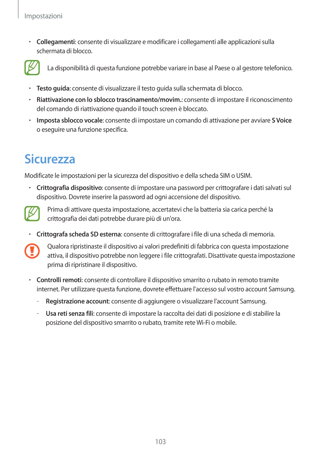 Samsung SM-T2110ZWATIM, SM-T2110ZWAITV, SM-T2110ZWAHUI, SM-T2110ZWAXEO, SM-T2110ZWAOMN manual Sicurezza 