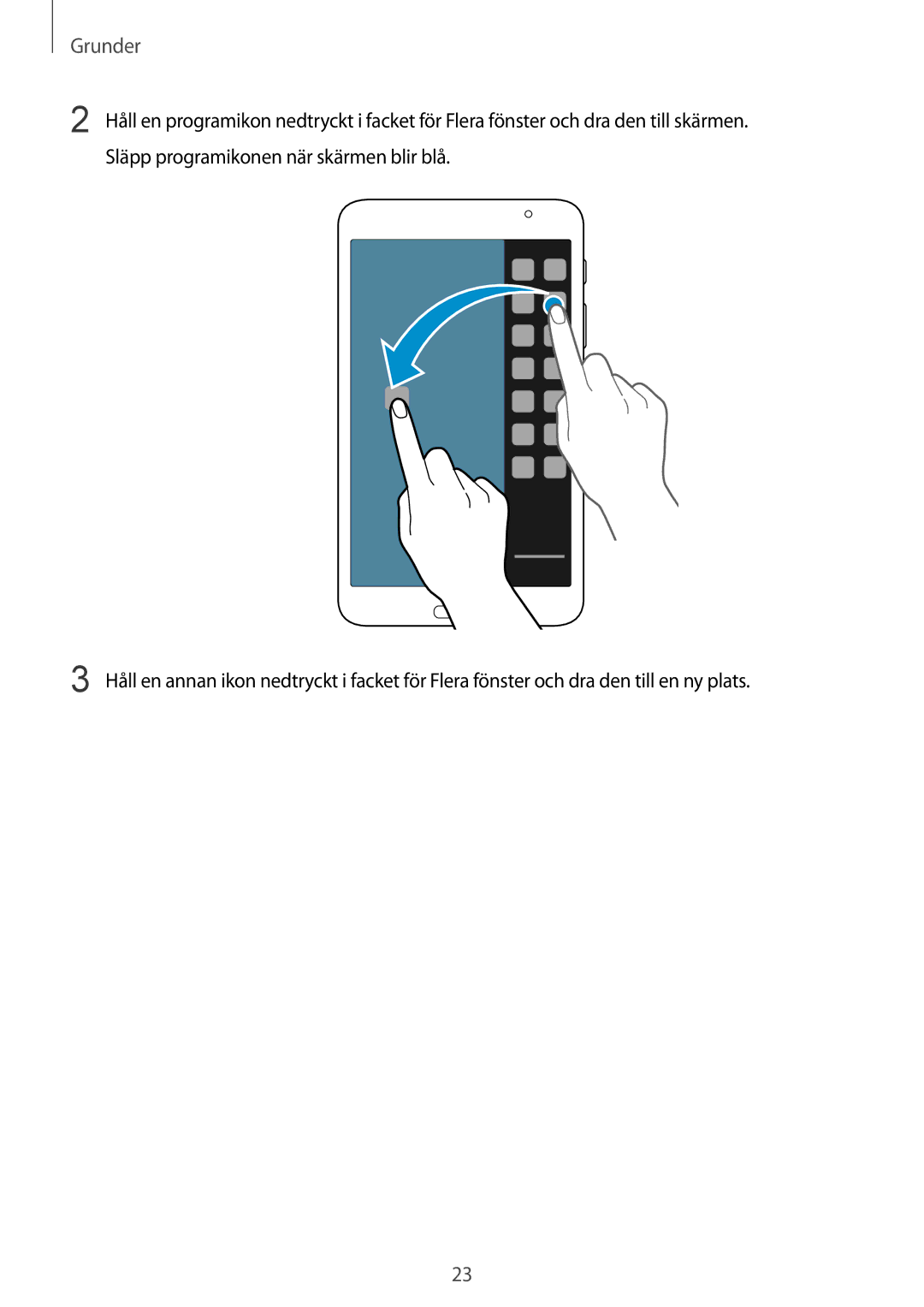 Samsung SM-T230NYKANEE, SM-T230NZWANEE manual Grunder 