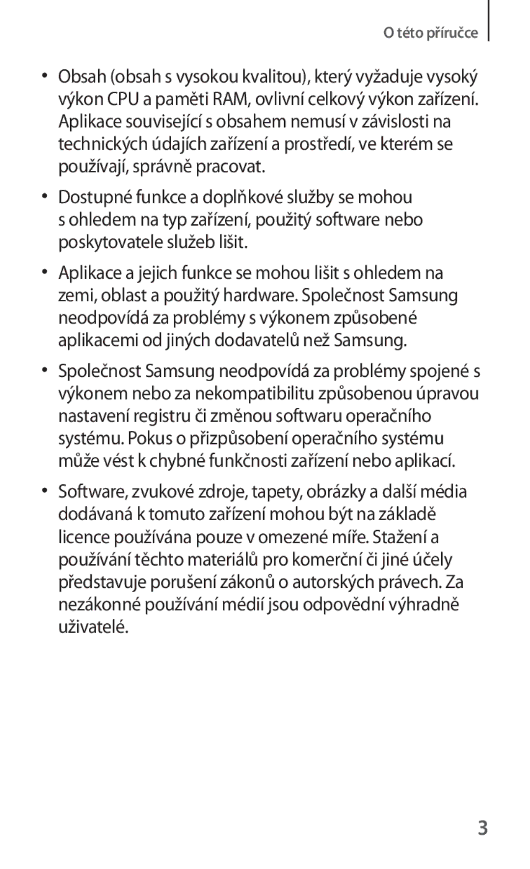 Samsung SM-T230NZWAATO, SM-T230NZWAXEO, SM-T230NYKAATO, SM-T230NZWAEUR, SM-T230NYKAEUR, SM-T230NYKAXEO manual Této příručce 