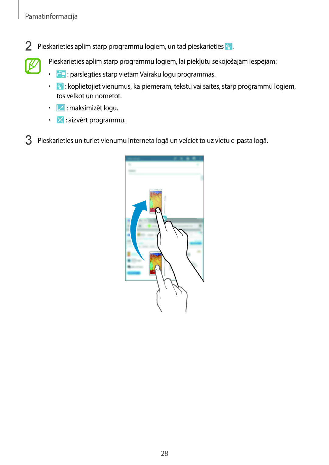 Samsung SM-T235NYKASEB, SM-T235NZWASEB manual Pamatinformācija 