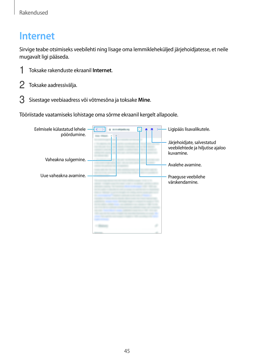 Samsung SM-T285NZKASEB manual Internet 