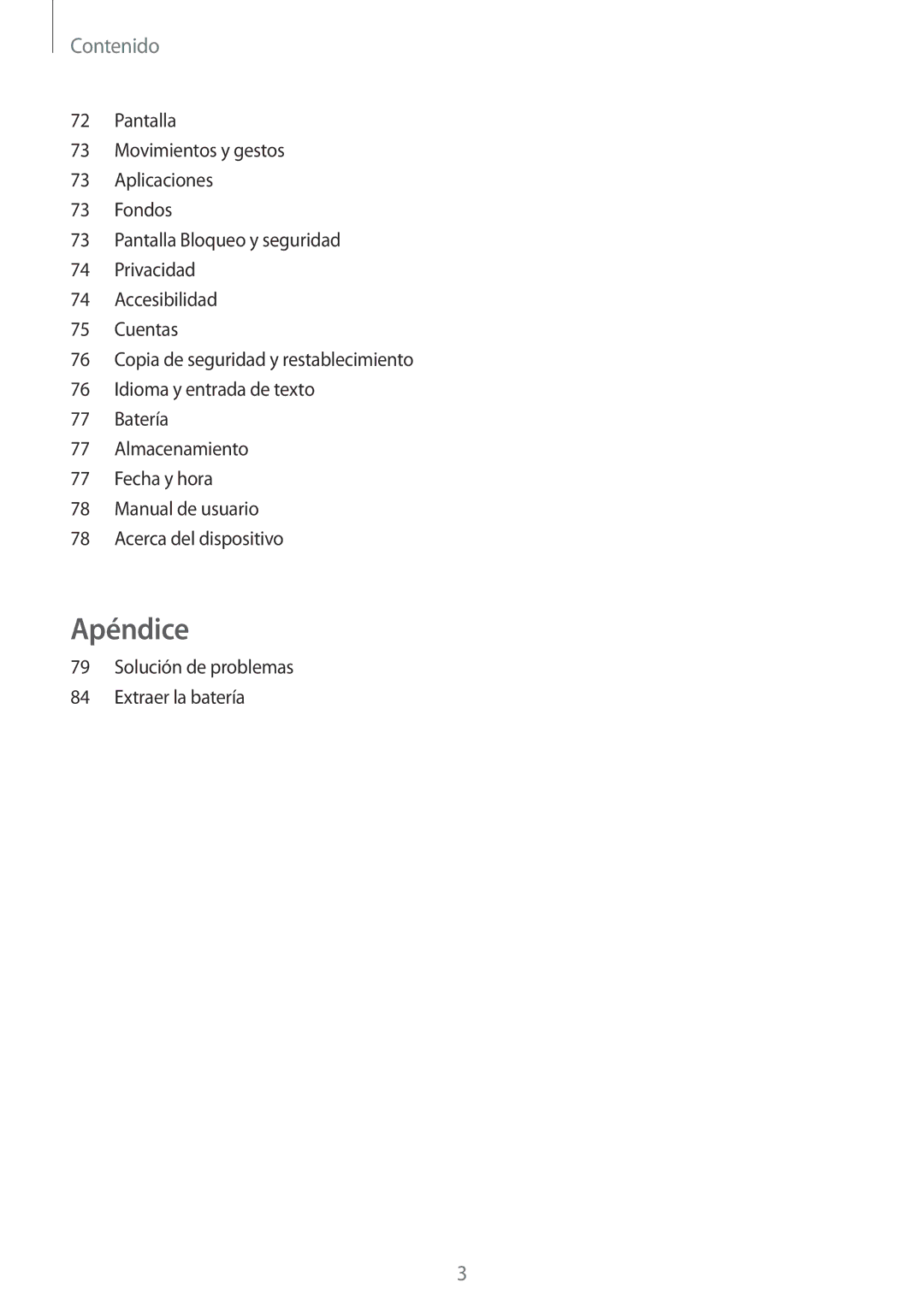 Samsung SM-T285NZKAXEO, SM-T285NZKAPHE, SM-T285NZWAPHE manual Apéndice 