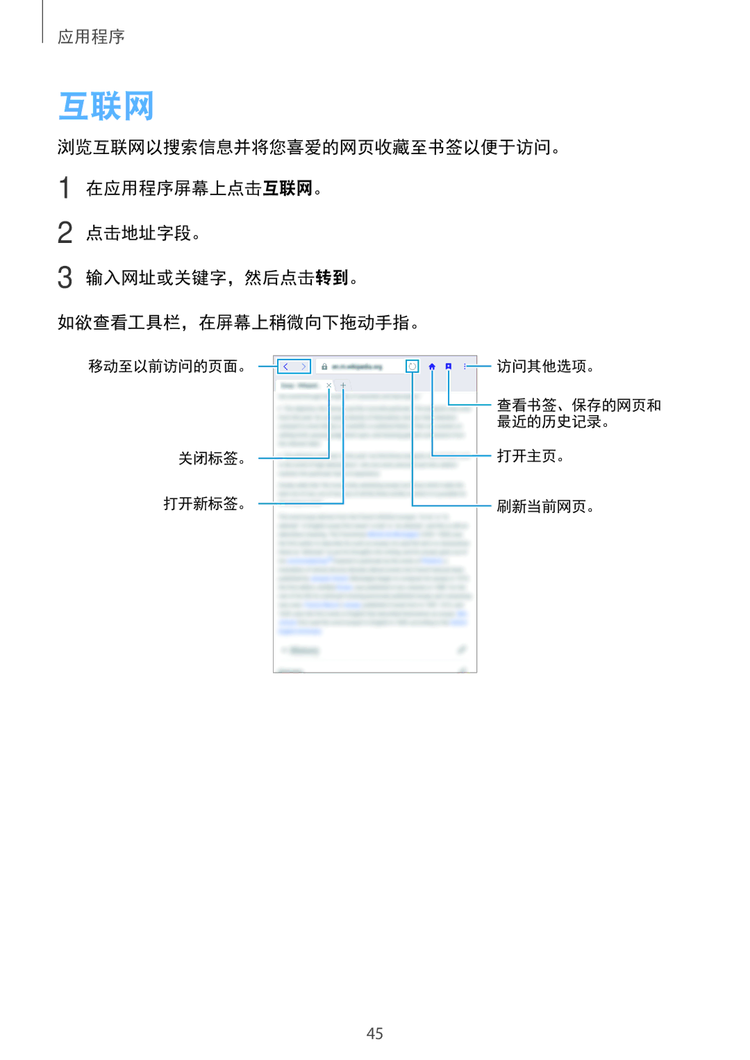 Samsung SM-T285NZWAXXV, SM-T285NZKAXXV manual 互联网 