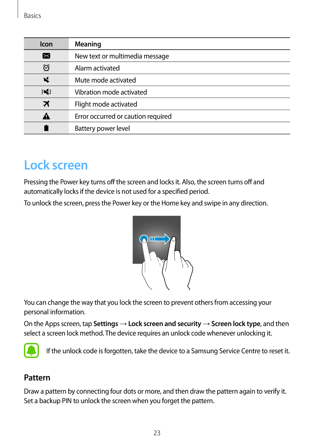 Samsung SM-T285NZKABGL, SM-T285NZSAKSA, SM-T285NZKAKSA, SM-T285NZWAKSA, SM-T285NZKAXXV, SM-T285NZWAXXV Lock screen, Pattern 