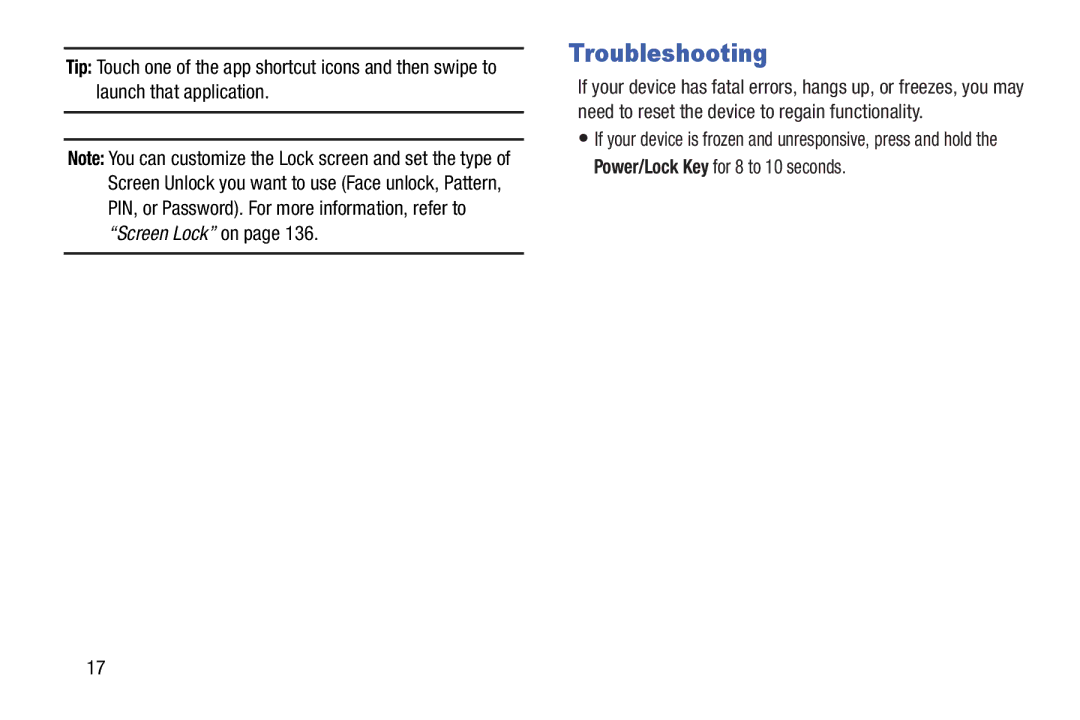 Samsung SM-T3100GNYXAR, SM-T3100ZWYXAR, SMT3100GNYXAR, SMT3100ZWYXAR user manual Troubleshooting 