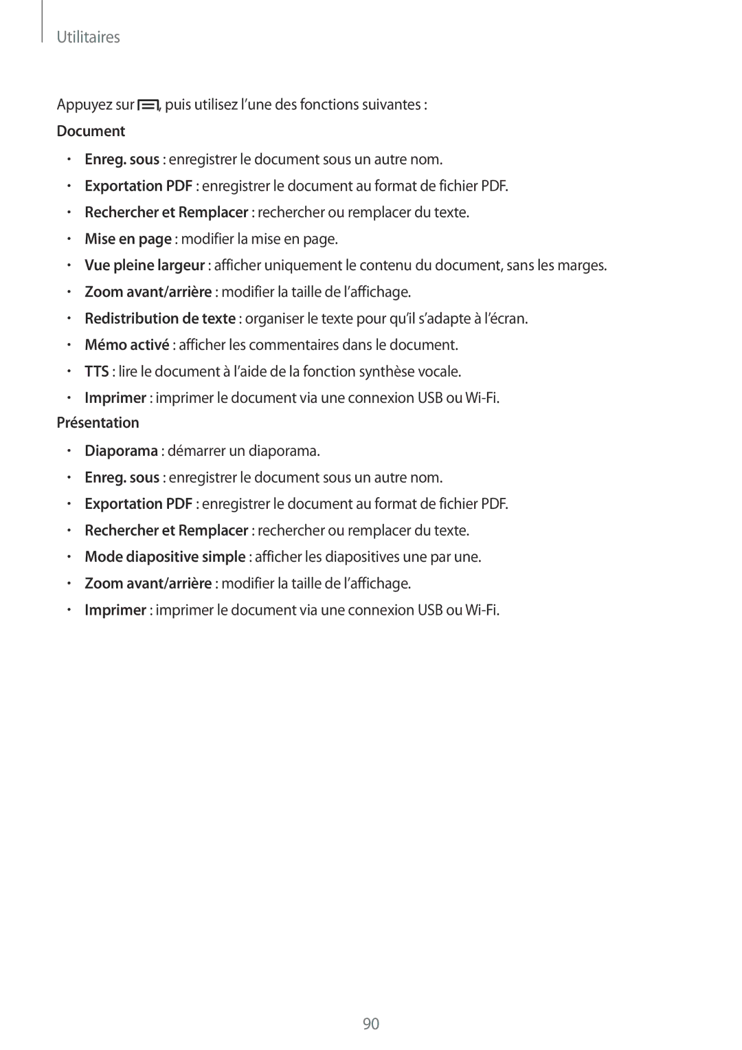 Samsung SM-T3150ZWABOG, SM-T3150ZWAXEF, SM-T3150MKAXEF, SM-T3150MKABOG manual Document, Présentation 