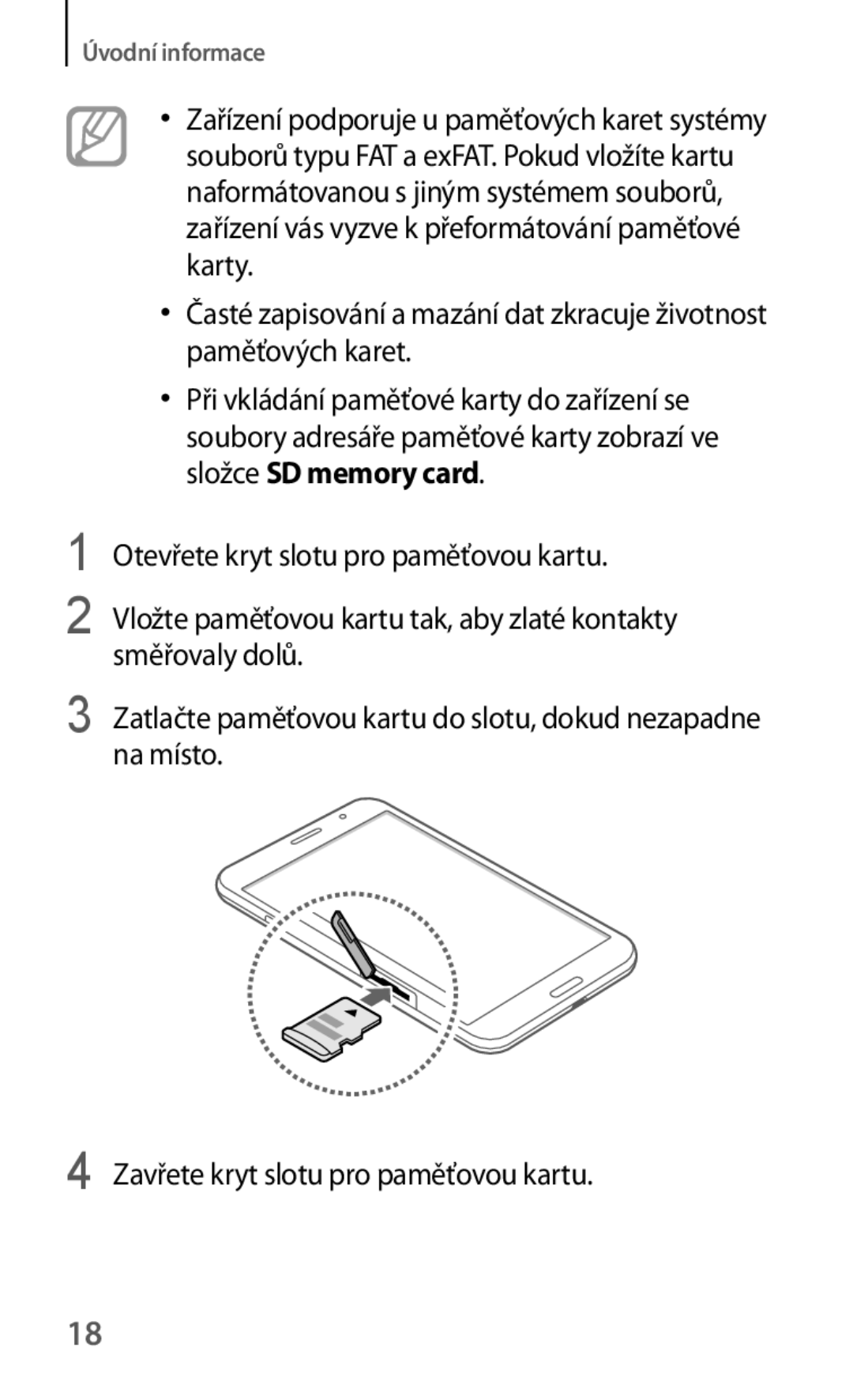 Samsung SM-T325NZKAXEZ, SM-T325NZKAXEO, SM-T325NZWAXEZ manual Úvodní informace 