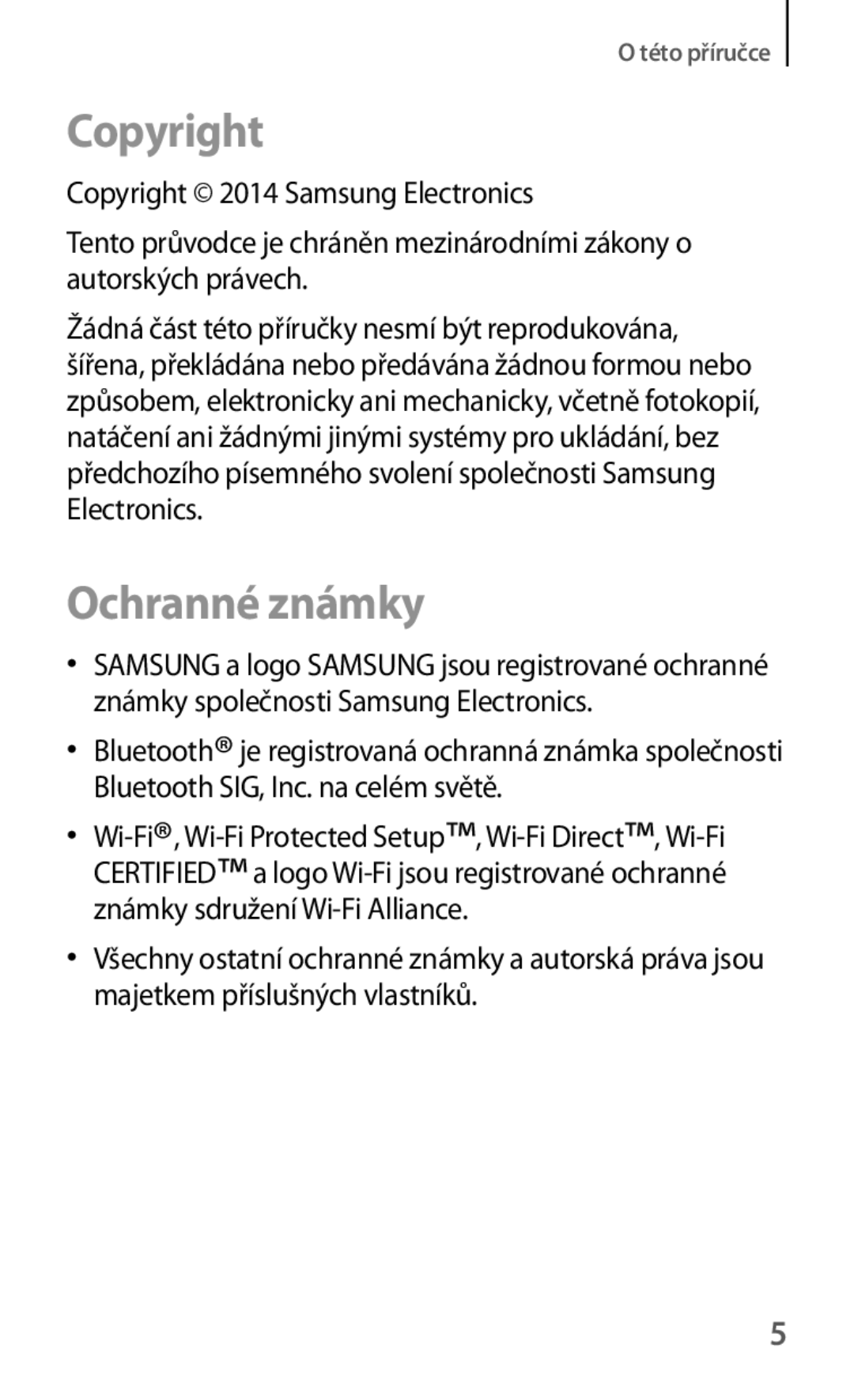 Samsung SM-T325NZWAXEZ, SM-T325NZKAXEZ, SM-T325NZKAXEO manual Copyright, Ochranné známky 