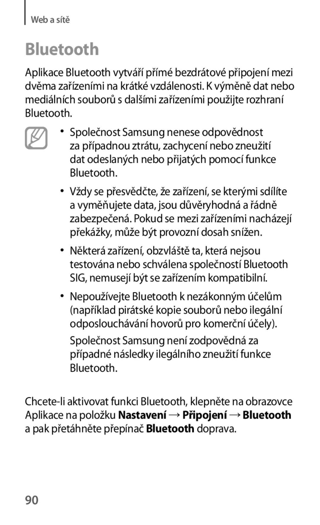 Samsung SM-T325NZKAXEZ, SM-T325NZKAXEO, SM-T325NZWAXEZ manual Bluetooth 