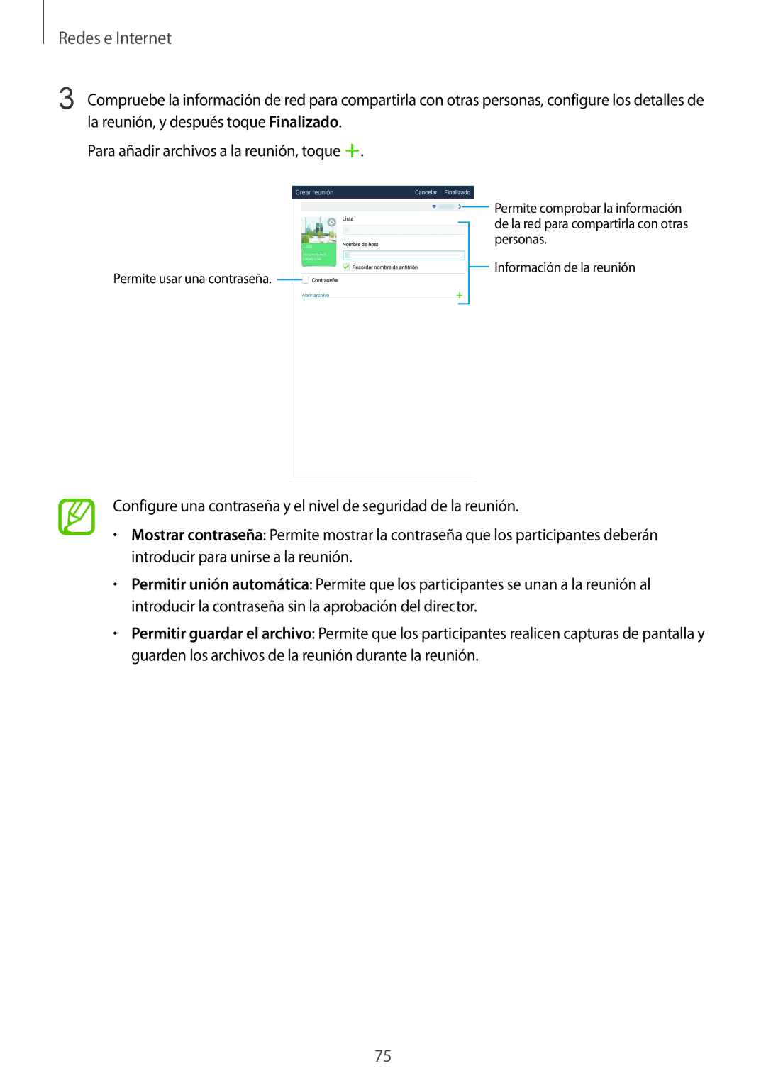 Samsung SM-T325NZKAPHE, SM-T325NZWAPHE manual Redes e Internet 