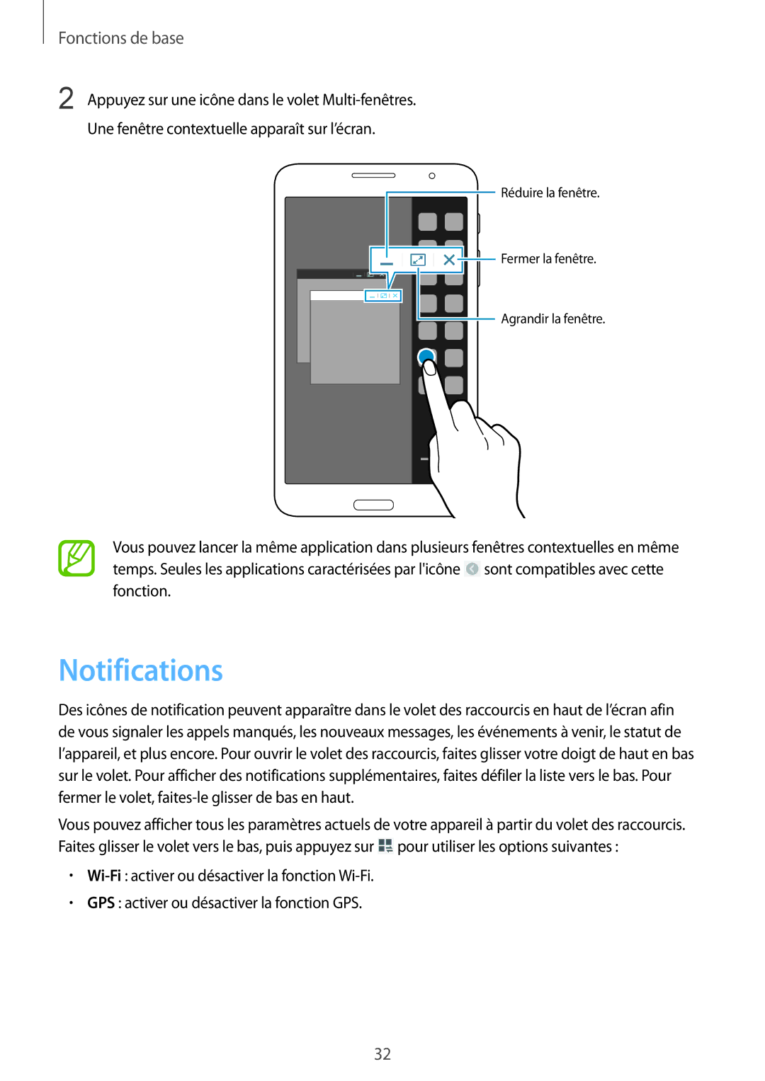 Samsung SM-T325NZWAXEF manual Notifications 