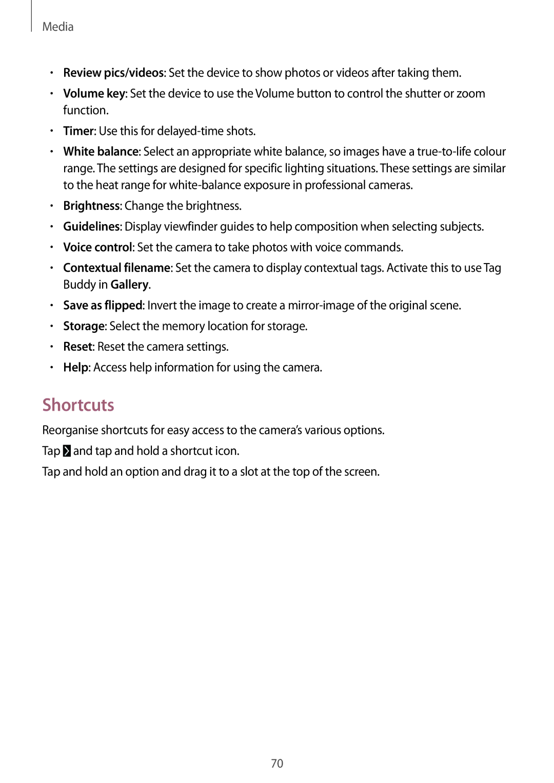 Samsung SM-T331NYKAKSA, SM-T331NYKAXXV, SM-T331NZWAXXV, SM-T331NYKASER, SM-T331NZWASER manual Shortcuts 