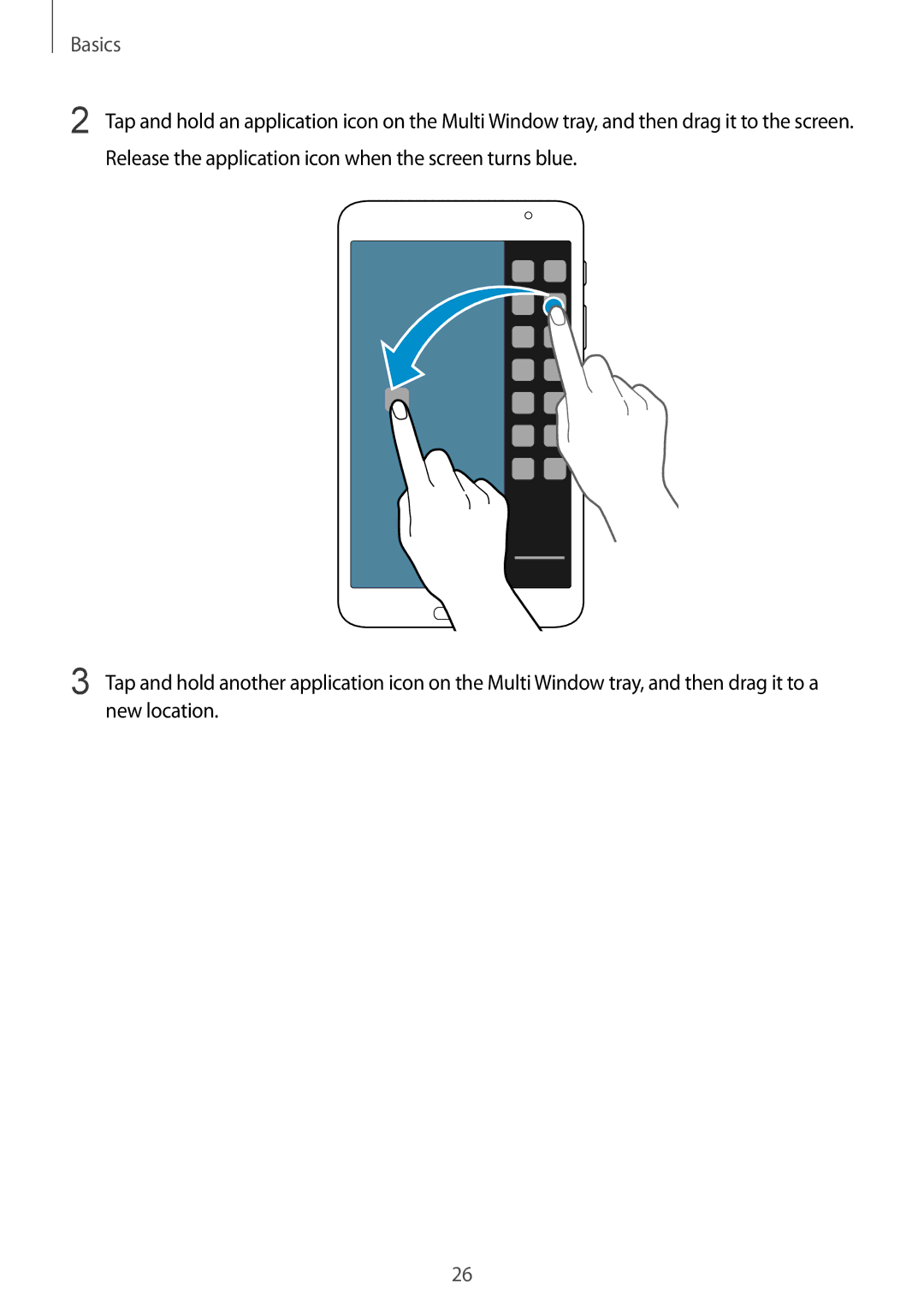 Samsung SM-T331NYKAXXV, SM-T331NYKAKSA, SM-T331NZWAXXV, SM-T331NYKASER, SM-T331NZWASER manual Basics 