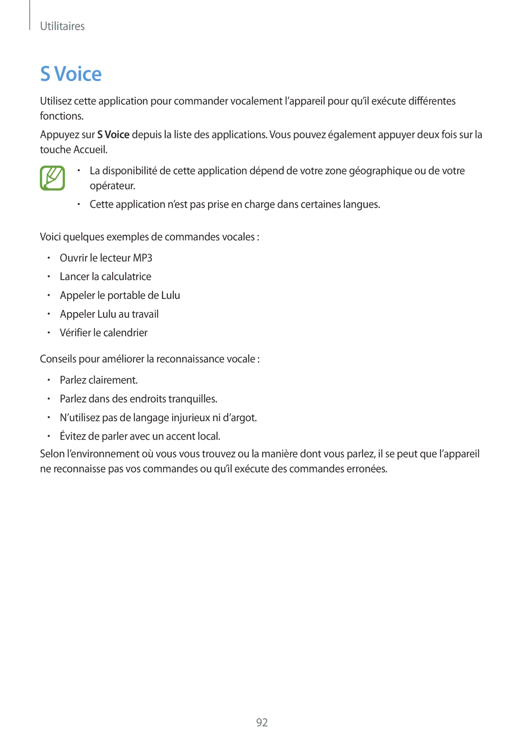 Samsung SM-T335NYKAXEF manual Voice 