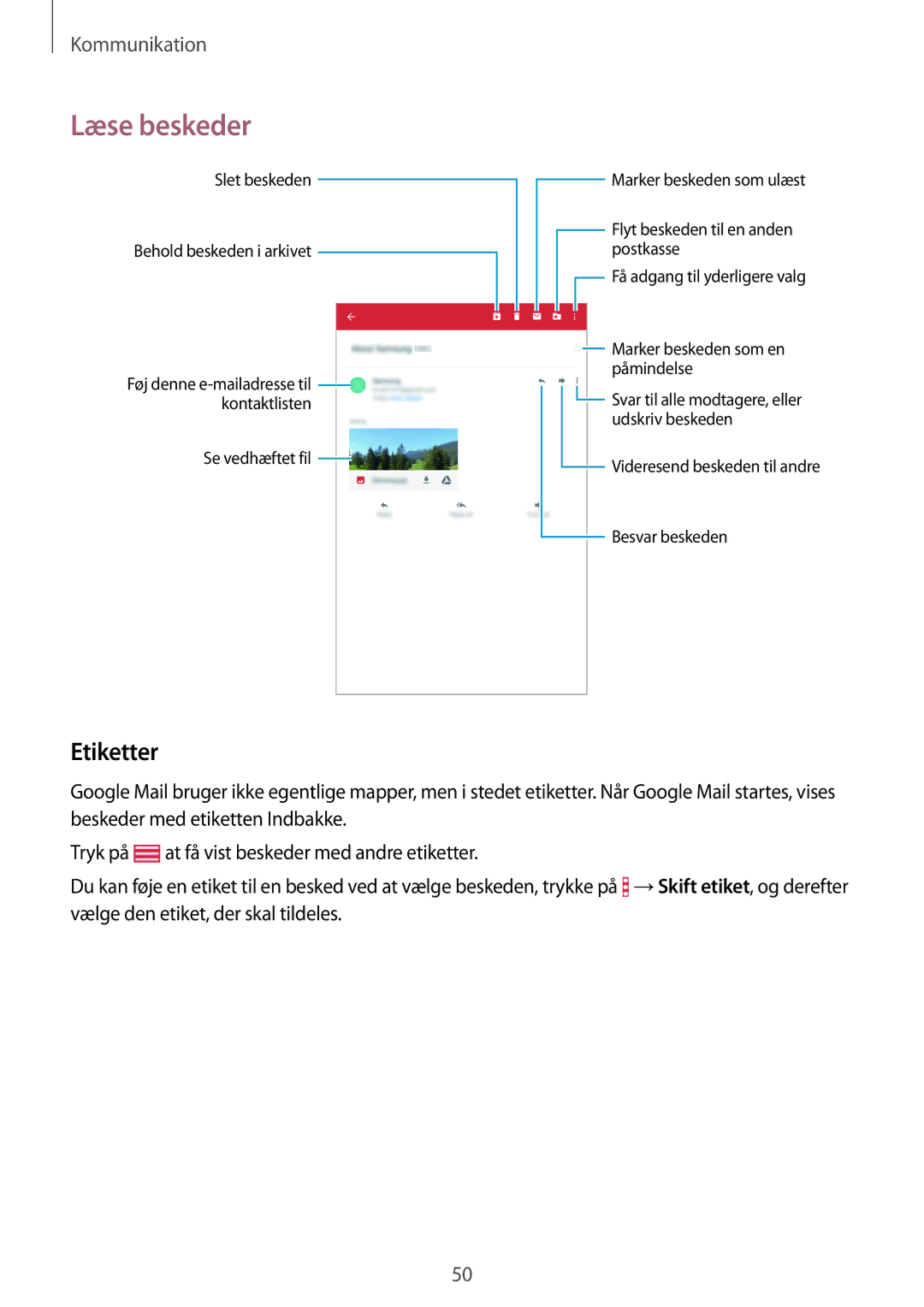 Samsung SM-T360NNGANEE manual Etiketter 