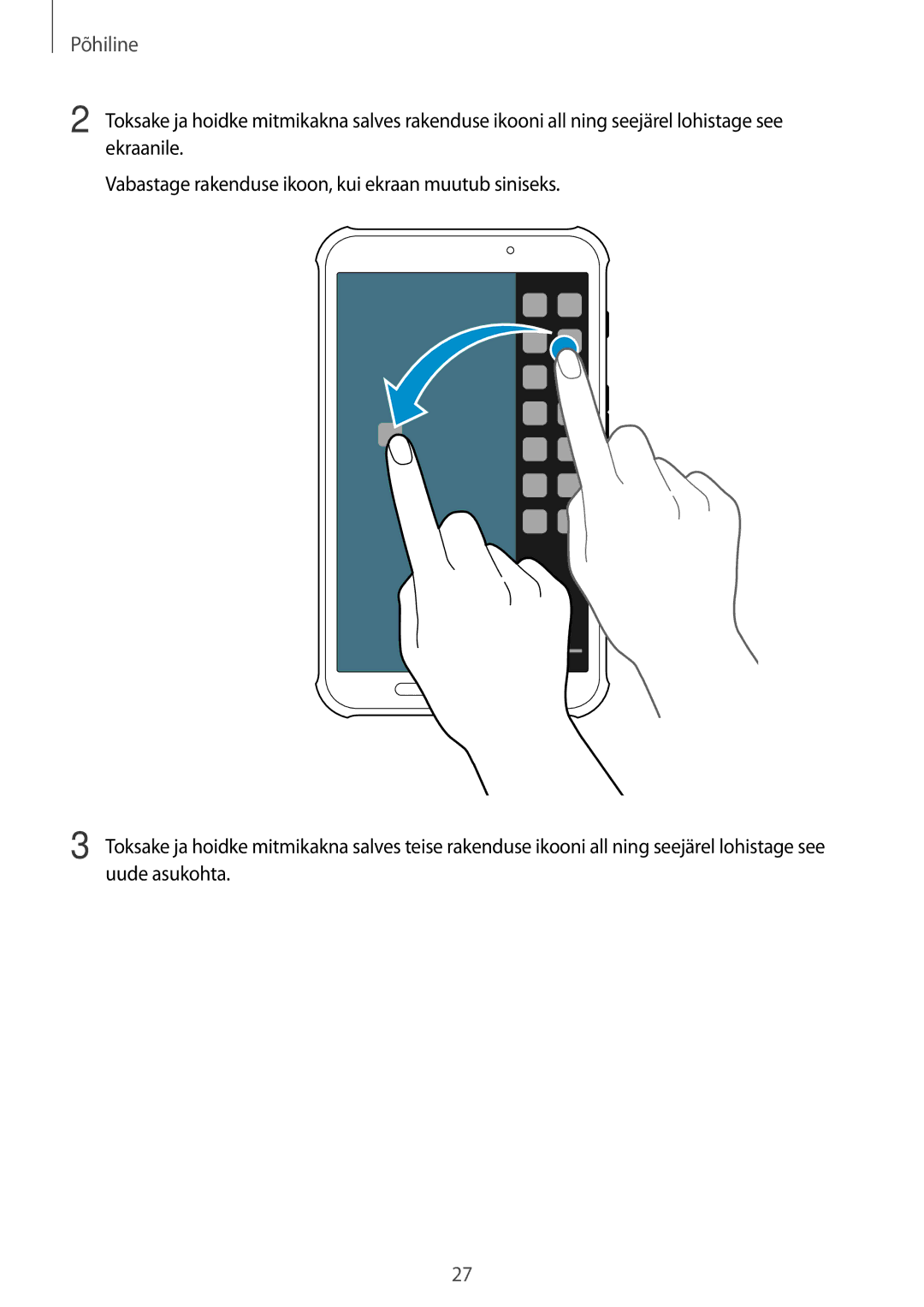 Samsung SM-T360NNGASEB manual Põhiline 