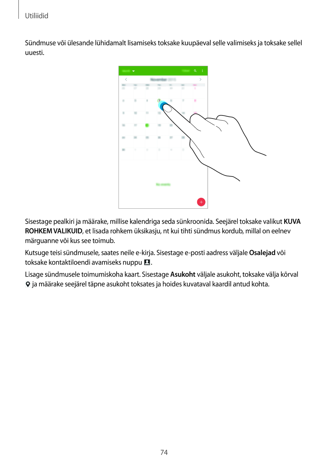 Samsung SM-T360NNGASEB manual Utiliidid 