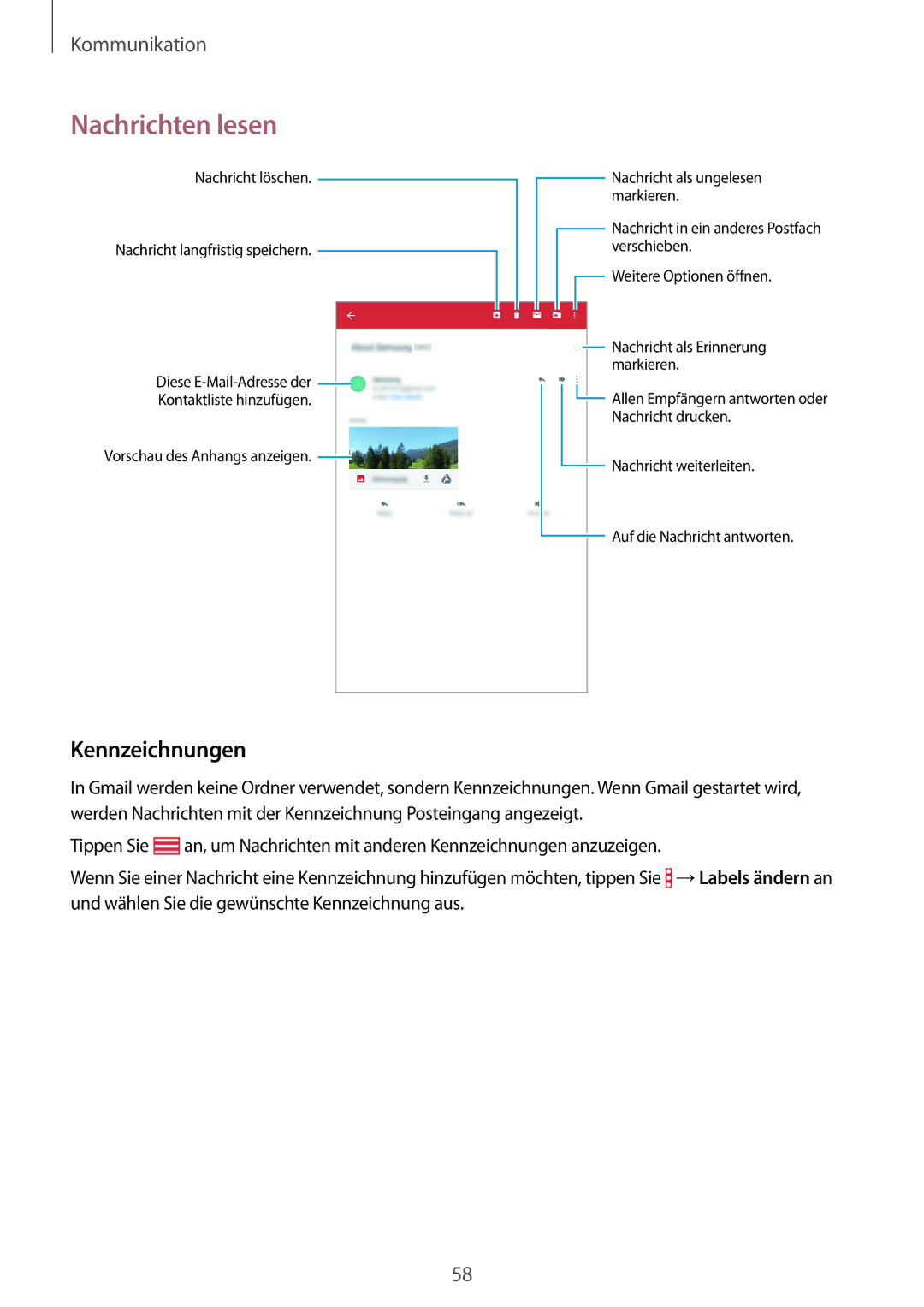 Samsung SM-T365NNGABTU, SM-T365NNGAATO, SM-T365NNGATUR, SM-T365NNGADBT, SM-T365NNGASEB, SM-T365NNGAEUR manual Kennzeichnungen 