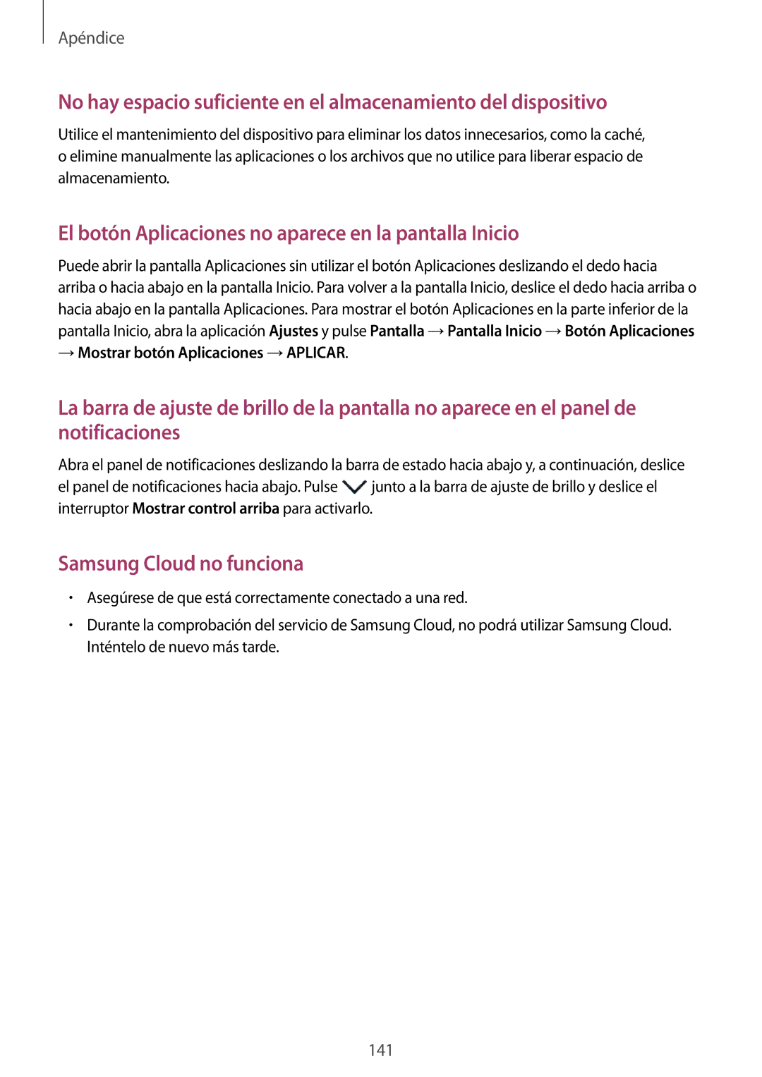 Samsung SM-T390NZKAPHE manual El botón Aplicaciones no aparece en la pantalla Inicio, → Mostrar botón Aplicaciones →APLICAR 